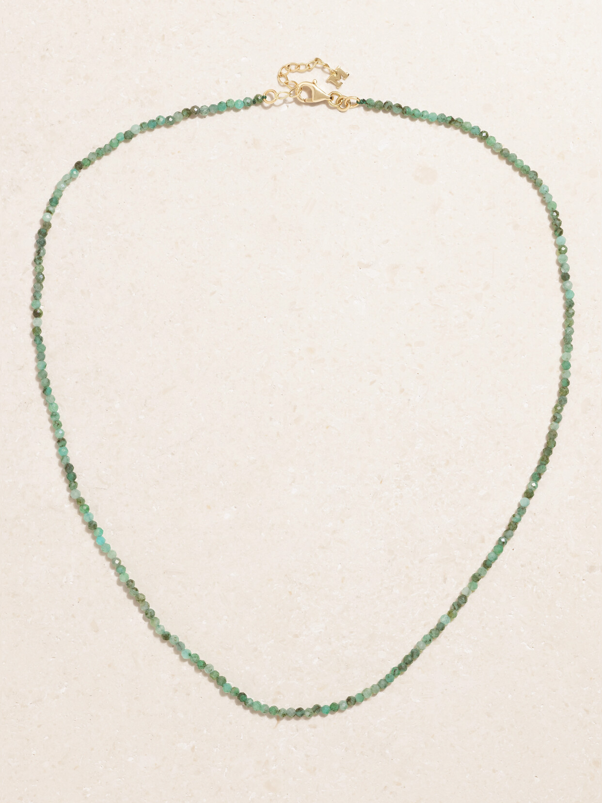 Mateo 14-karat Gold Emerald Necklace