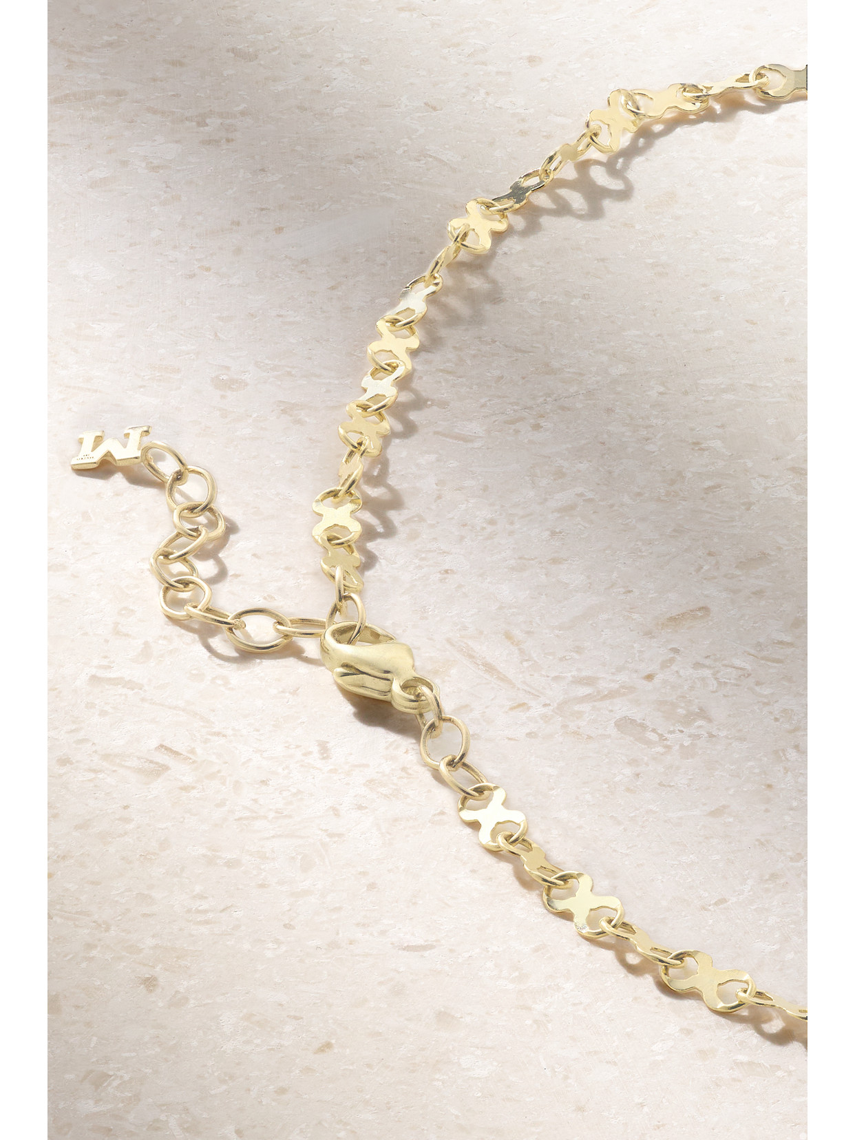 Shop Mateo Infinity 14-karat Gold Anklet