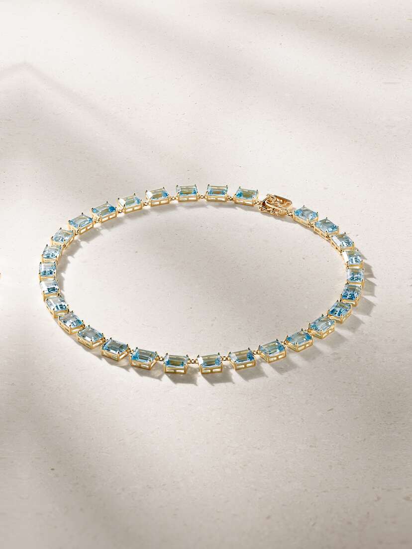 Mateo Anna 14-karat  Topaz Necklace