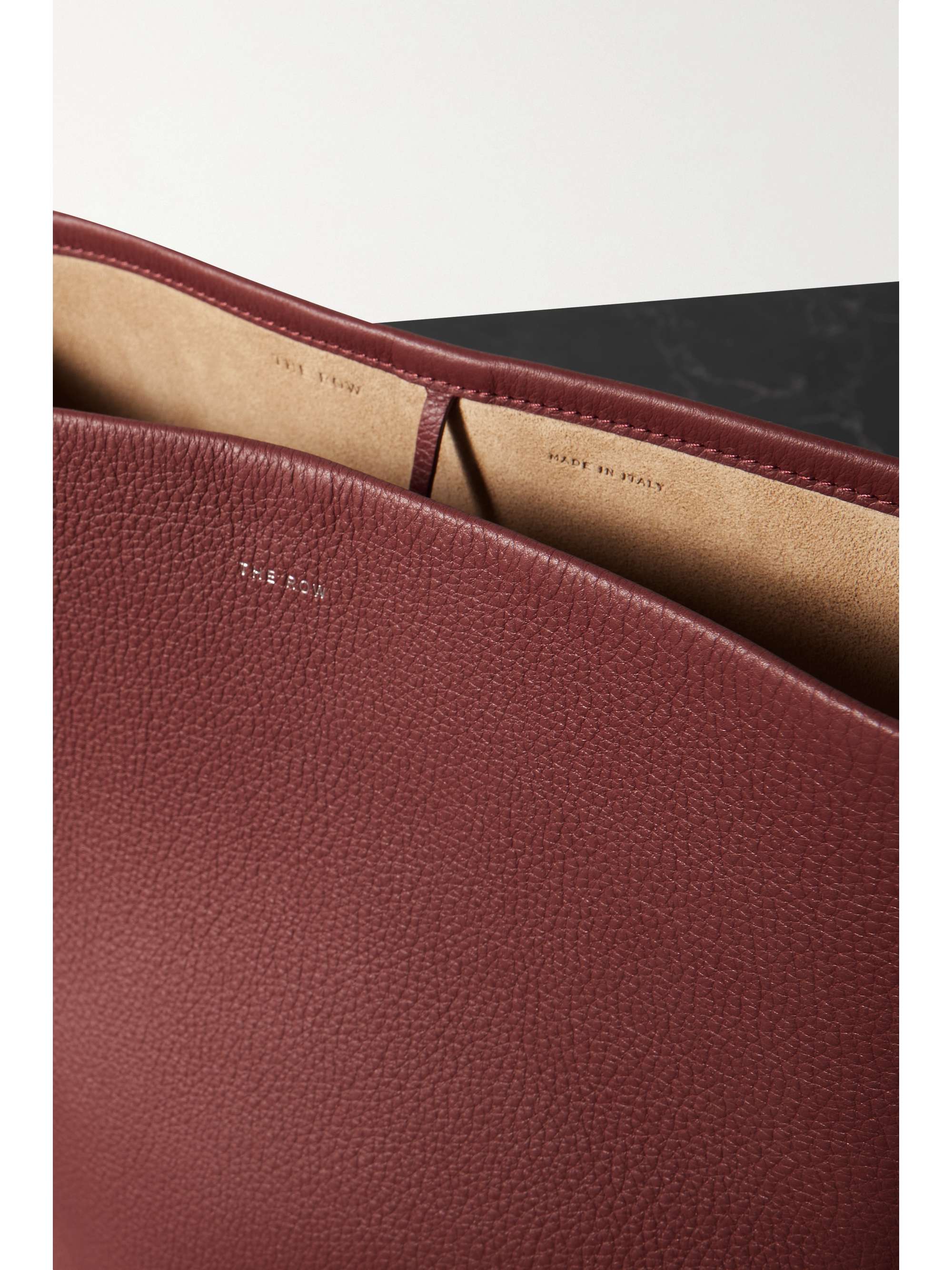 THE ROW N/S Park medium textured-leather tote