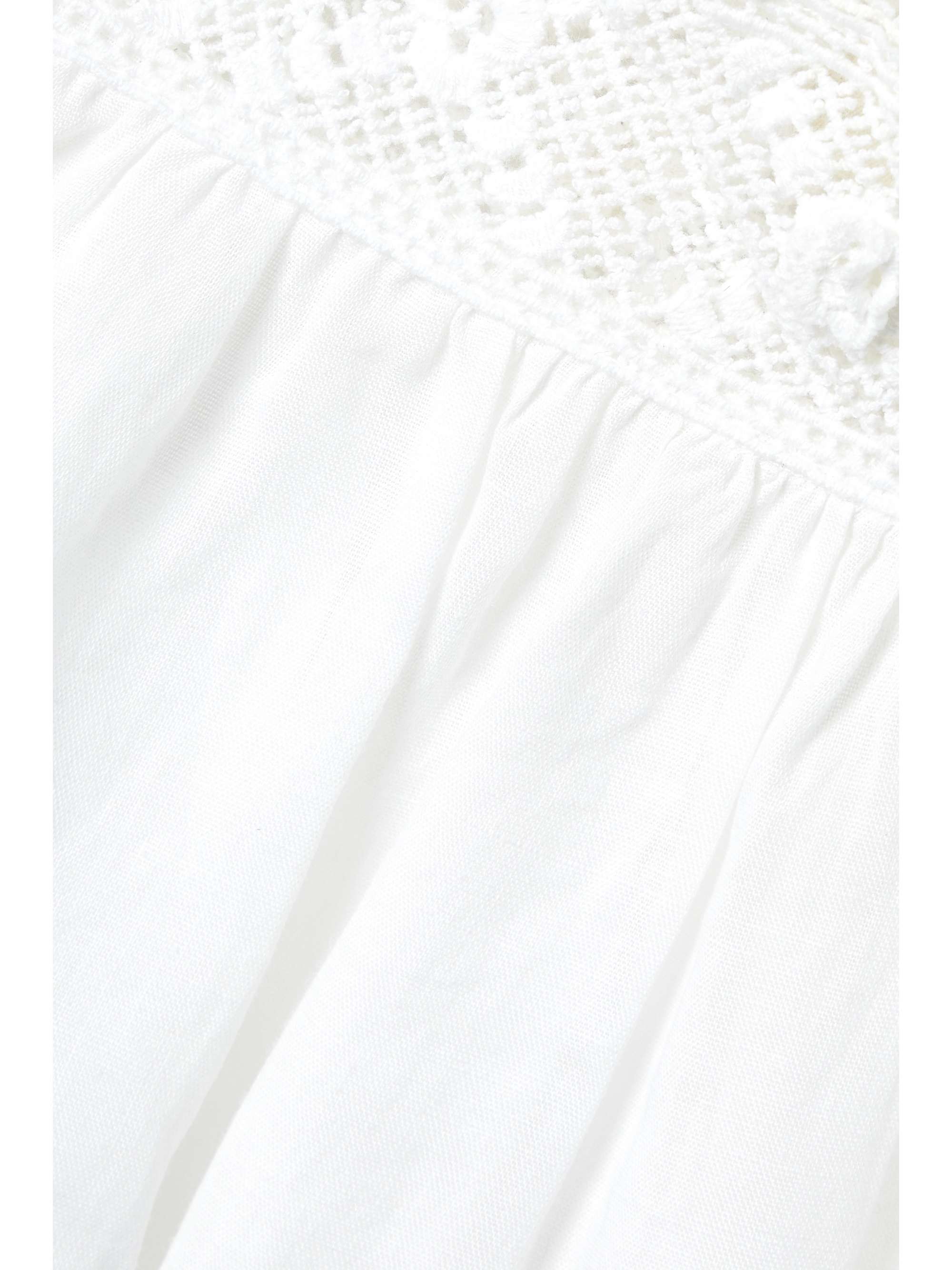DÔEN Aphra crochet-trimmed ramie top