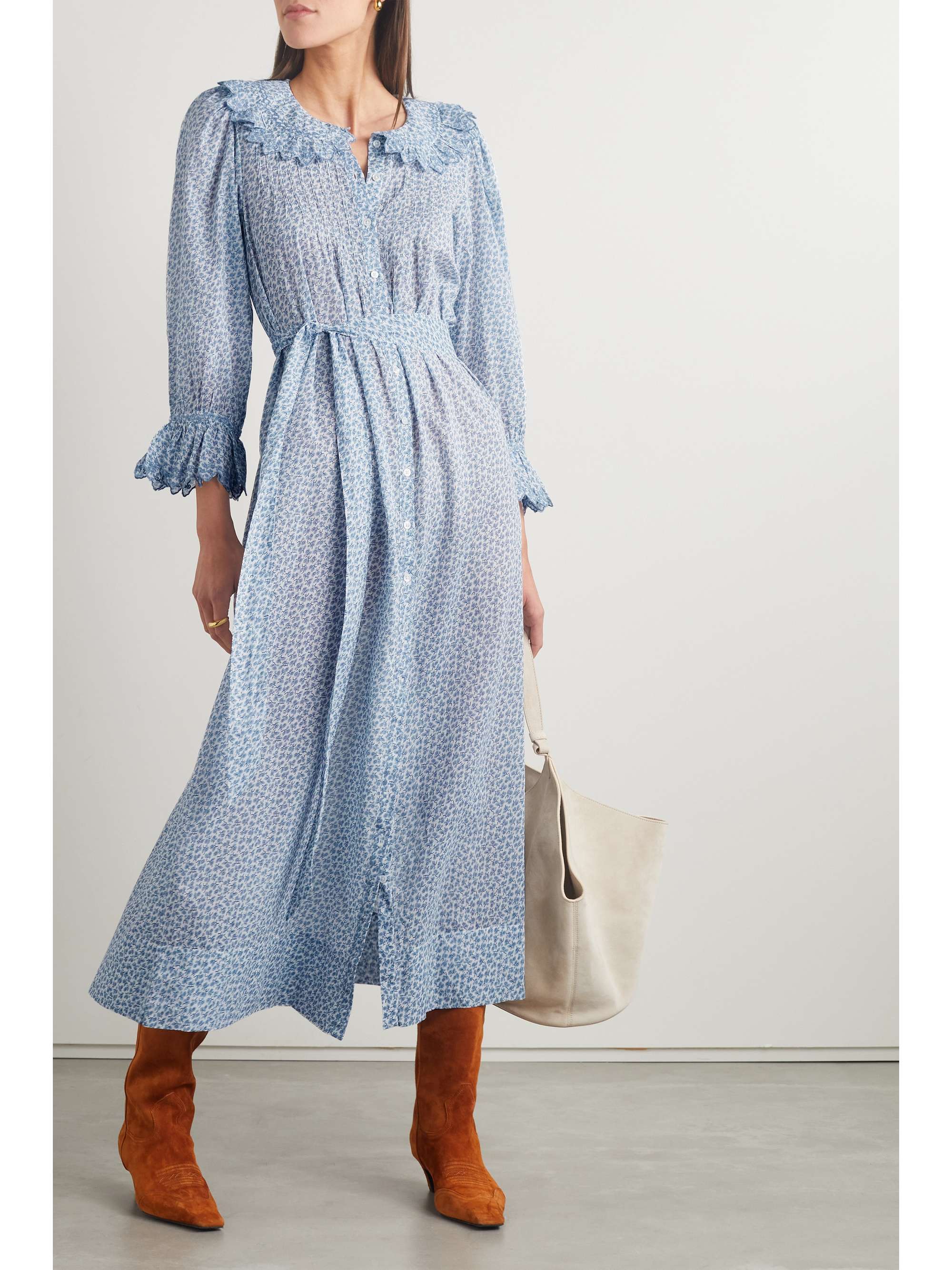 Helena floral belted dress outlet