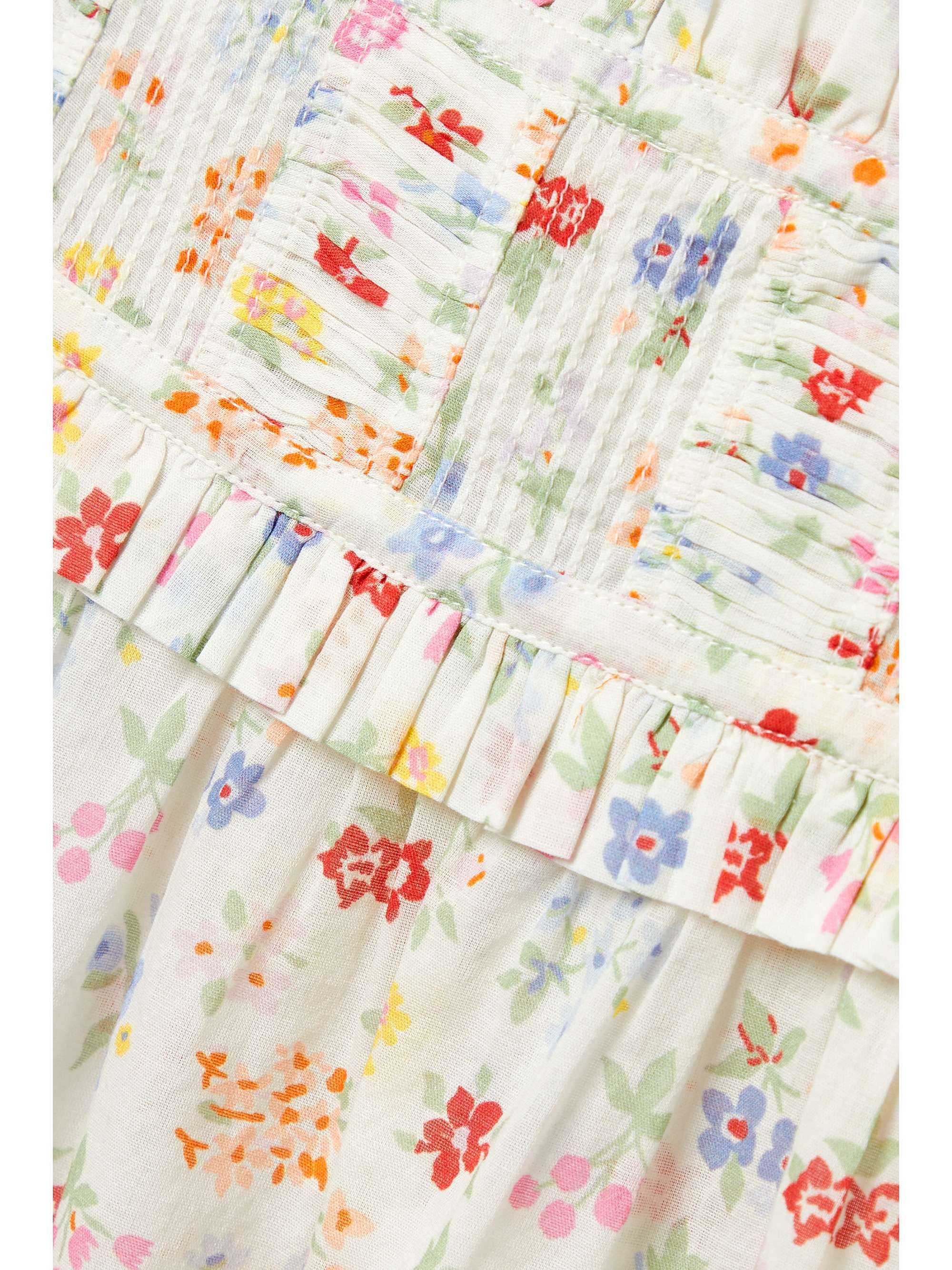 DÔEN Frances ruffled floral-print organic cotton-voile top