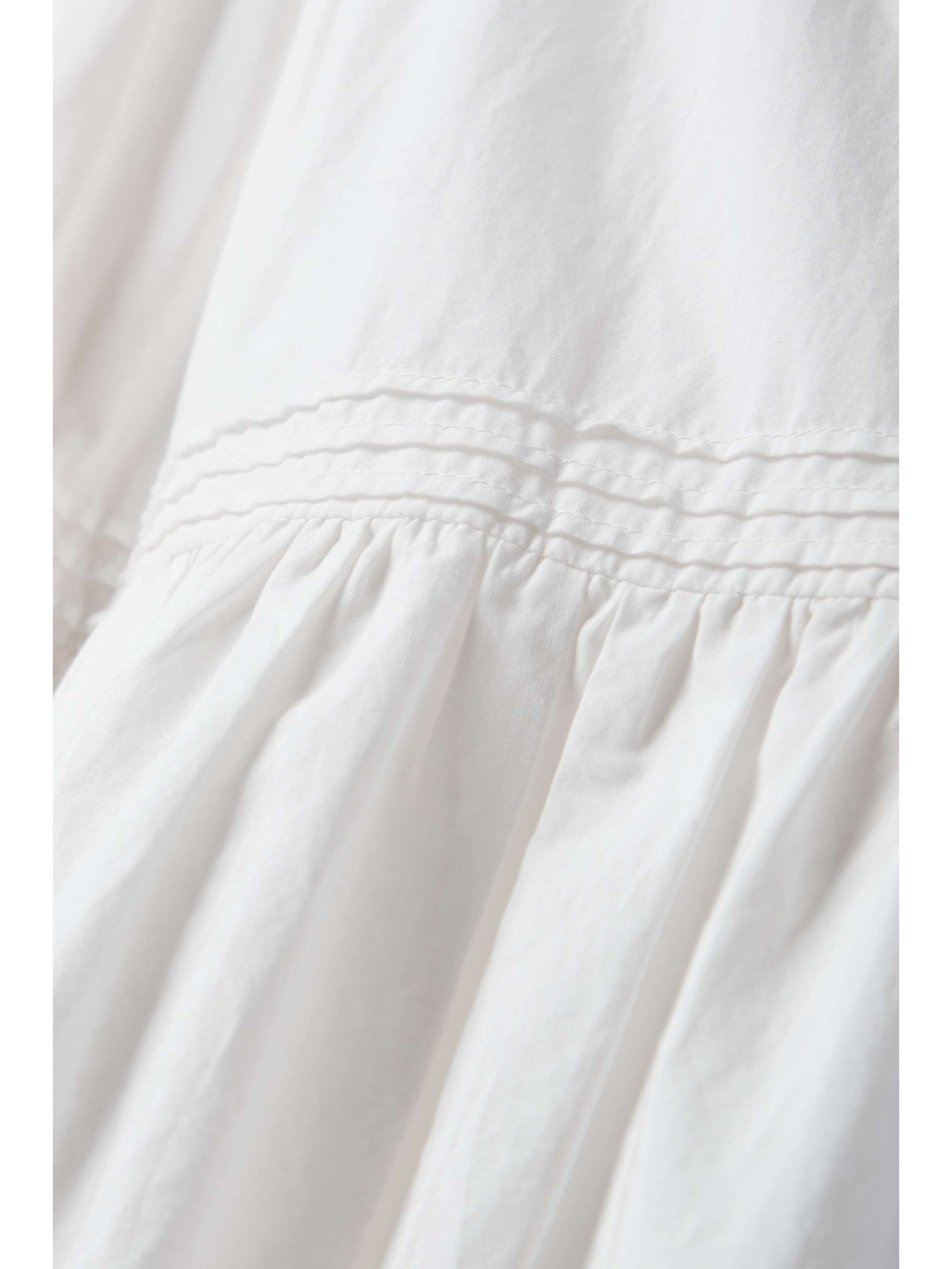 DÔEN Sebastiane broderie anglaise-trimmed organic cotton-poplin midi skirt