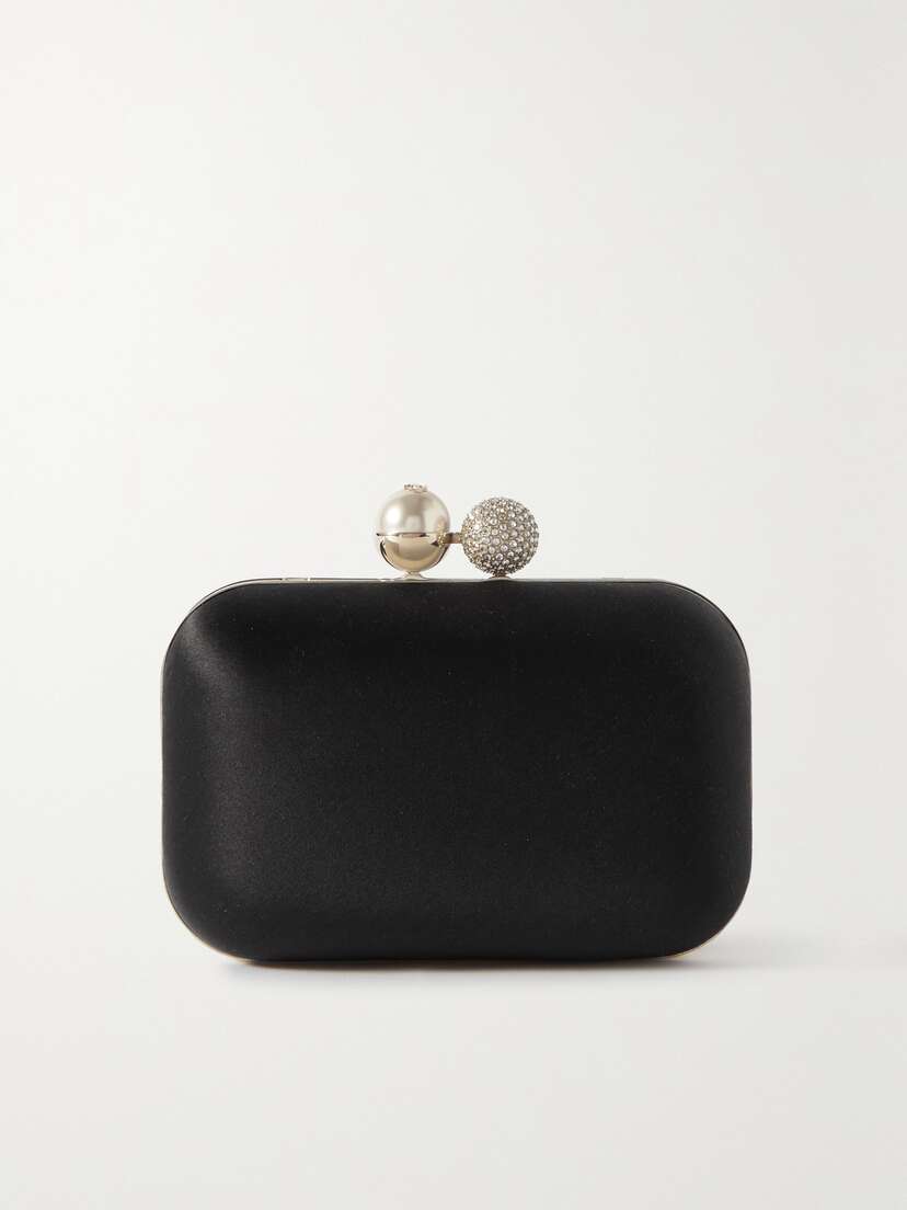 Jimmy Choo Cloud Embellished Satin Clutch