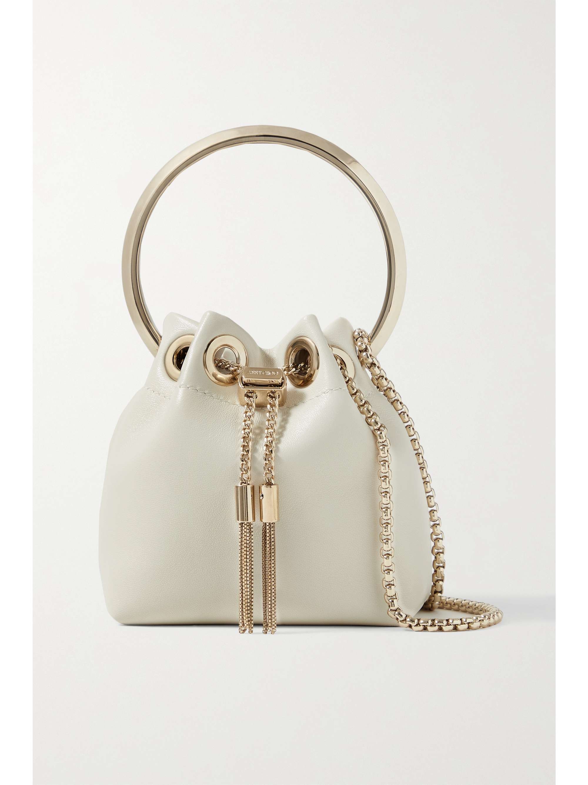 Bon Bon leather bucket bag - white - One Size