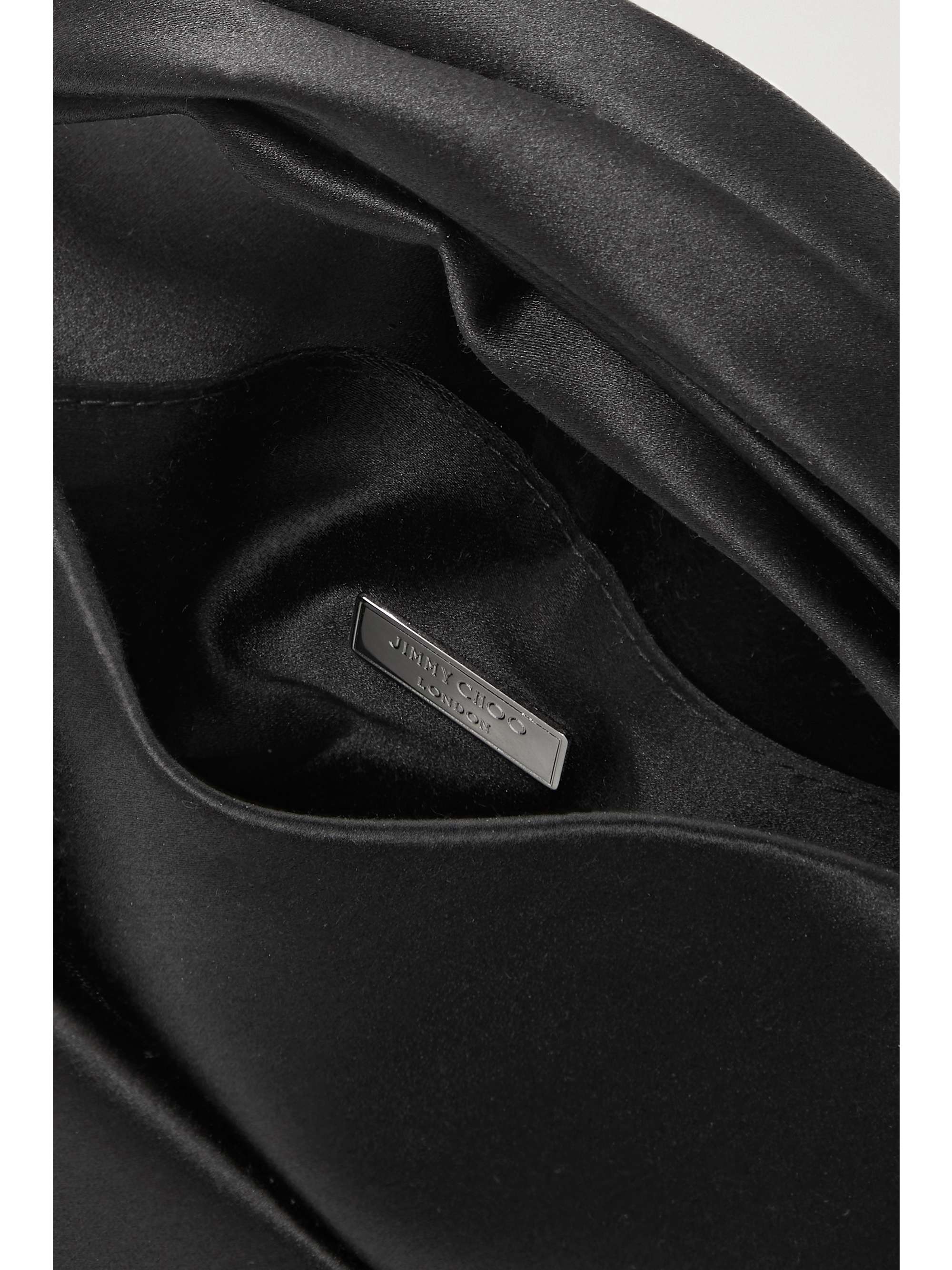 JIMMY CHOO Bonny satin shoulder bag