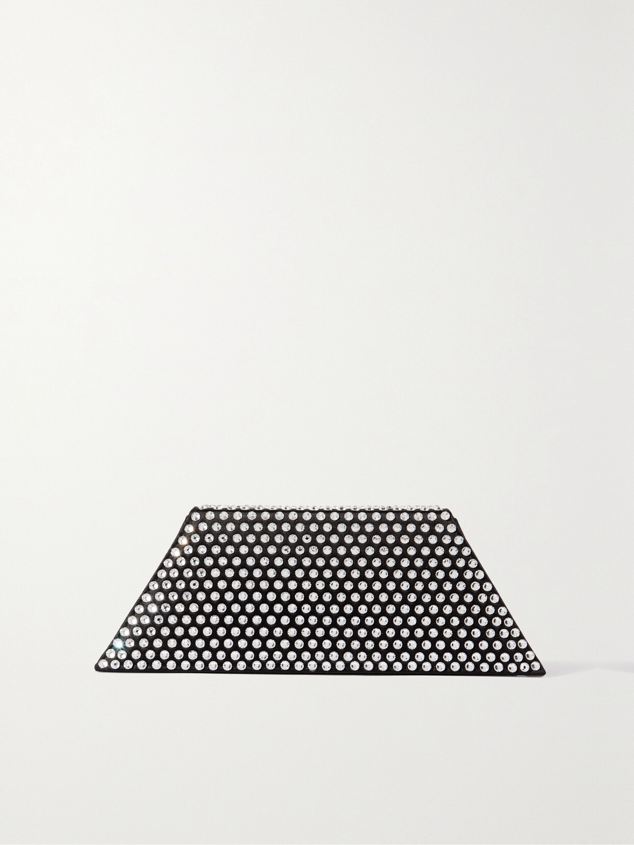 Amina Muaddi Superamini Yigit Crystal-embellished Satin Clutch