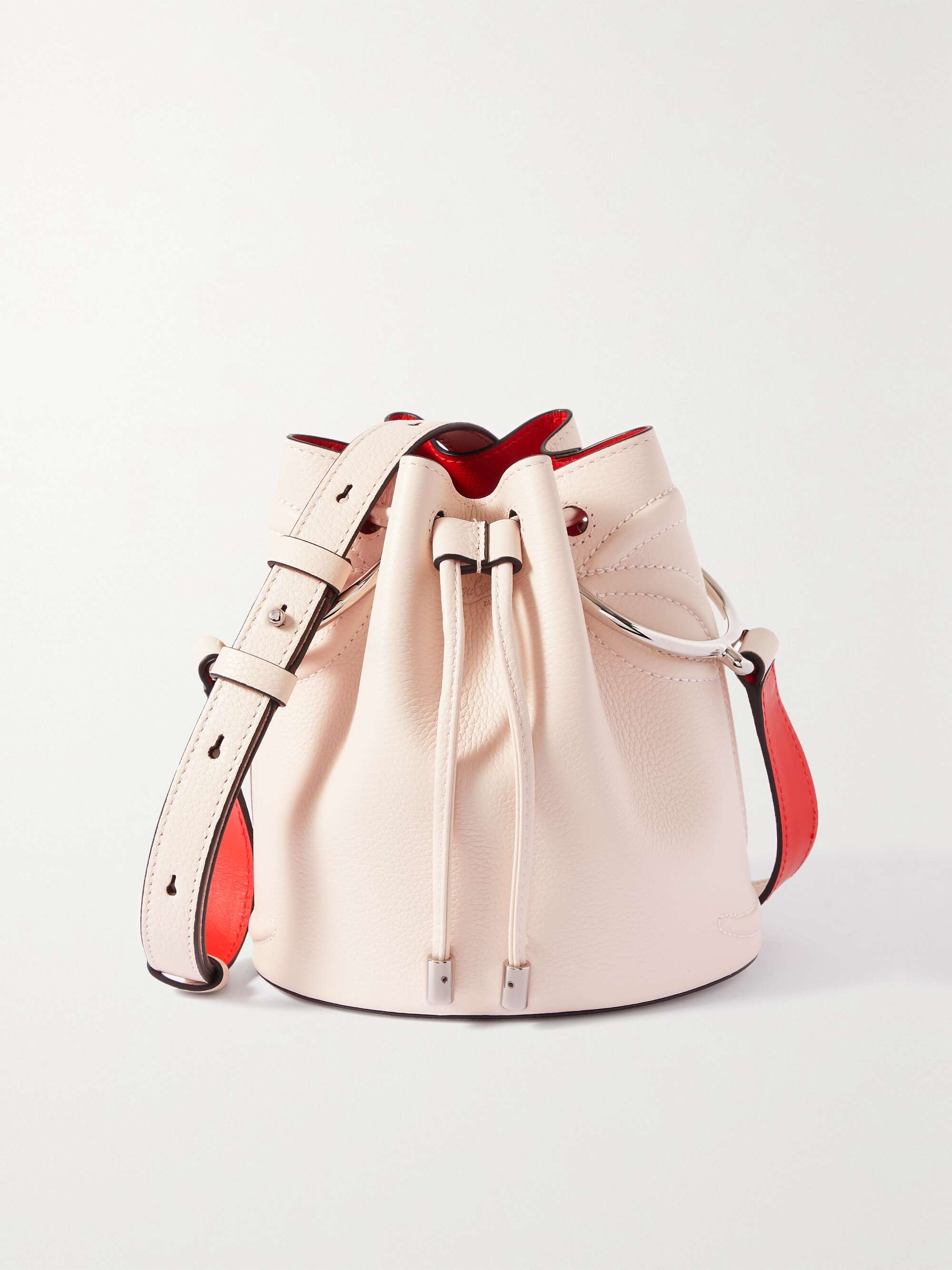 By My Side Leather Bucket Bag in Brown - Christian Louboutin