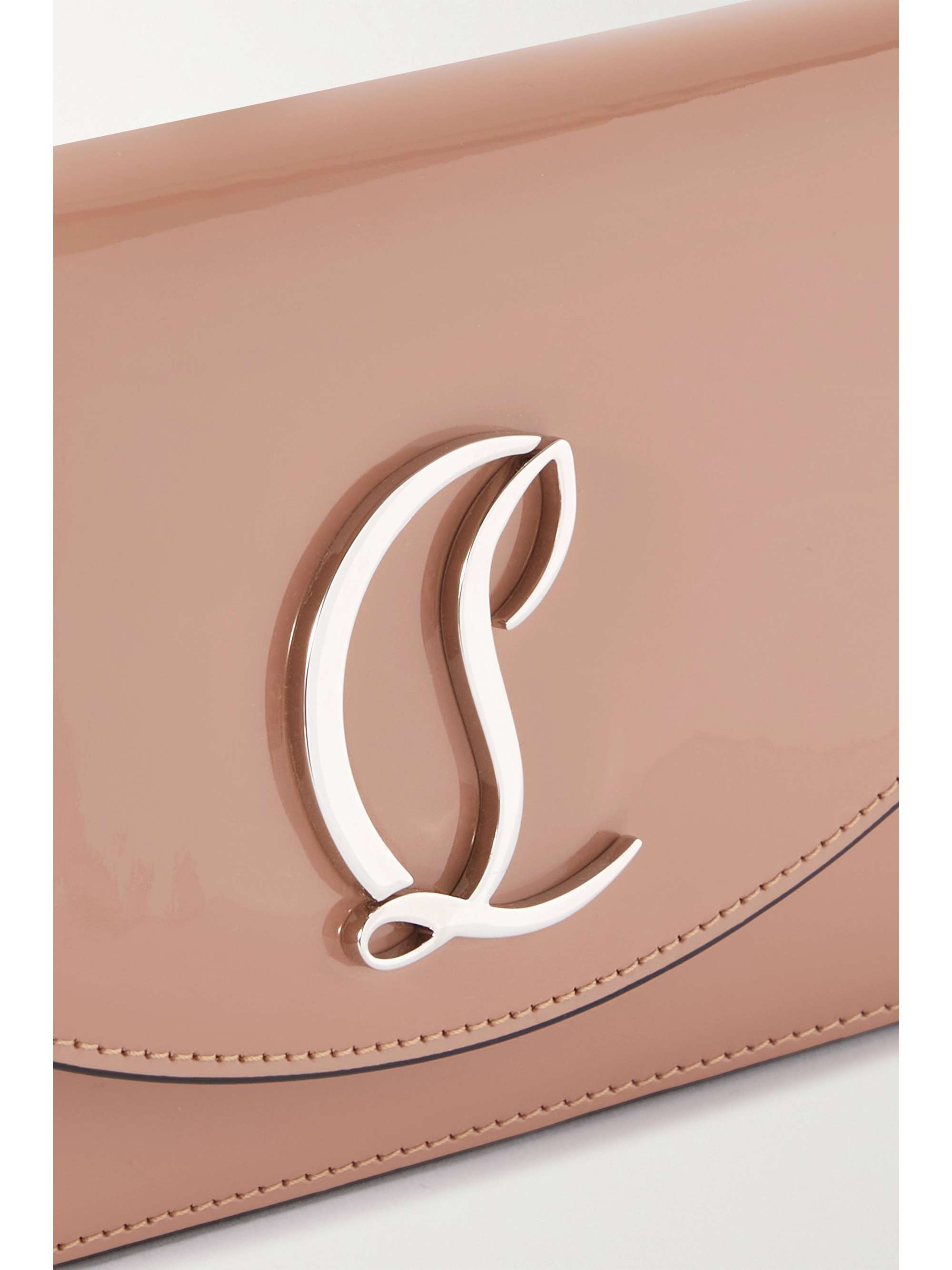 CHRISTIAN LOUBOUTIN Loubi54 embellished patent-leather shoulder bag