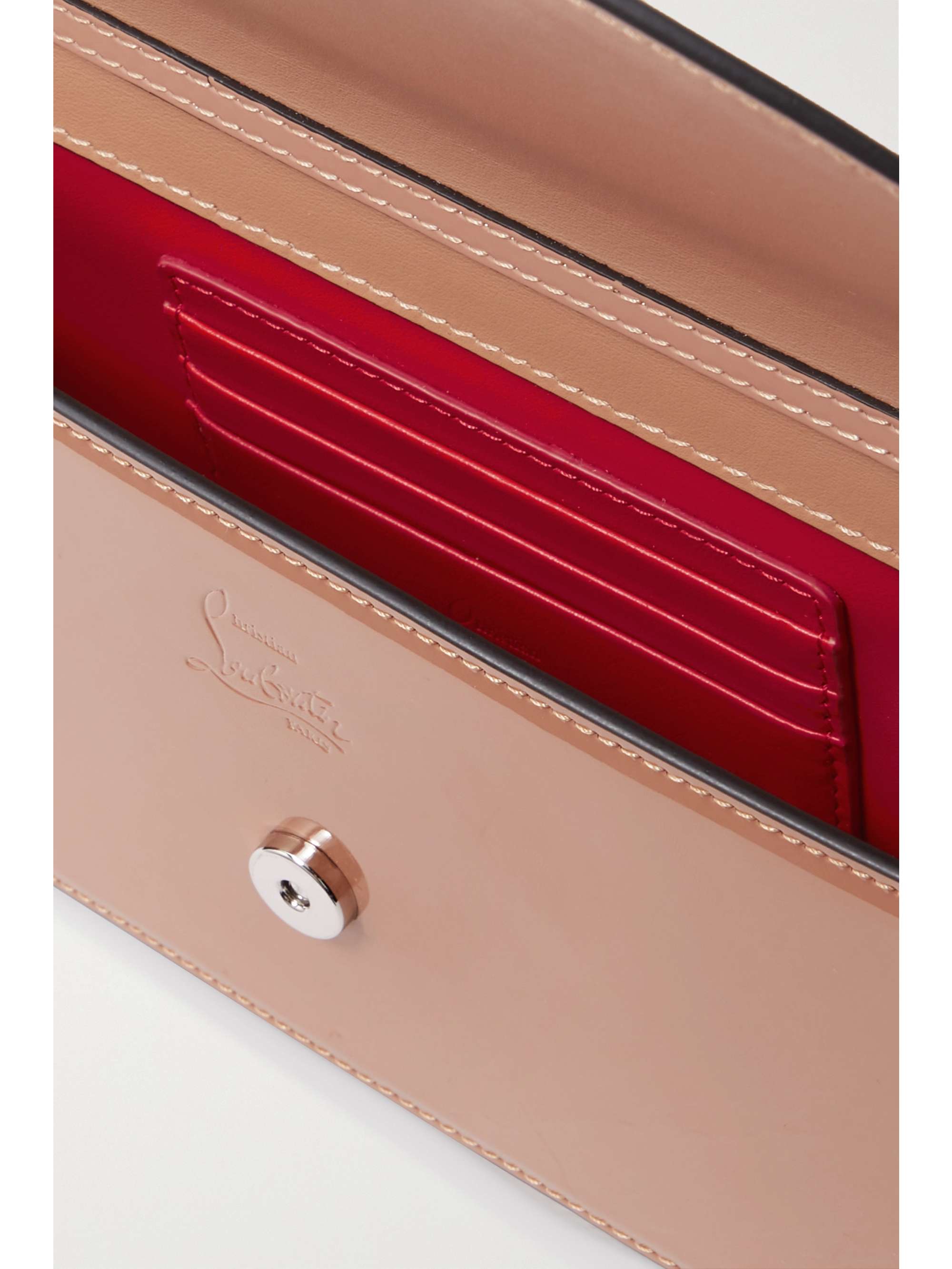 CHRISTIAN LOUBOUTIN Loubi54 embellished patent-leather shoulder bag