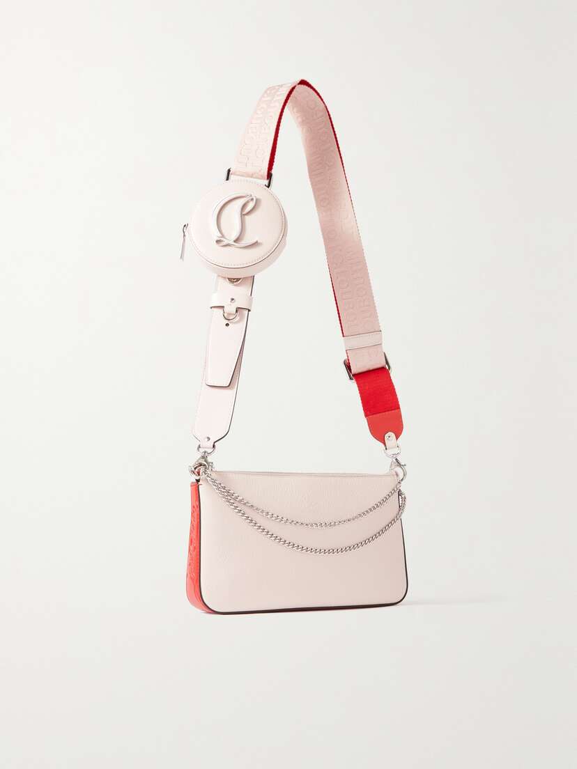 Christian Louboutin Loubila Chain-embellished Leather Shoulder Bag