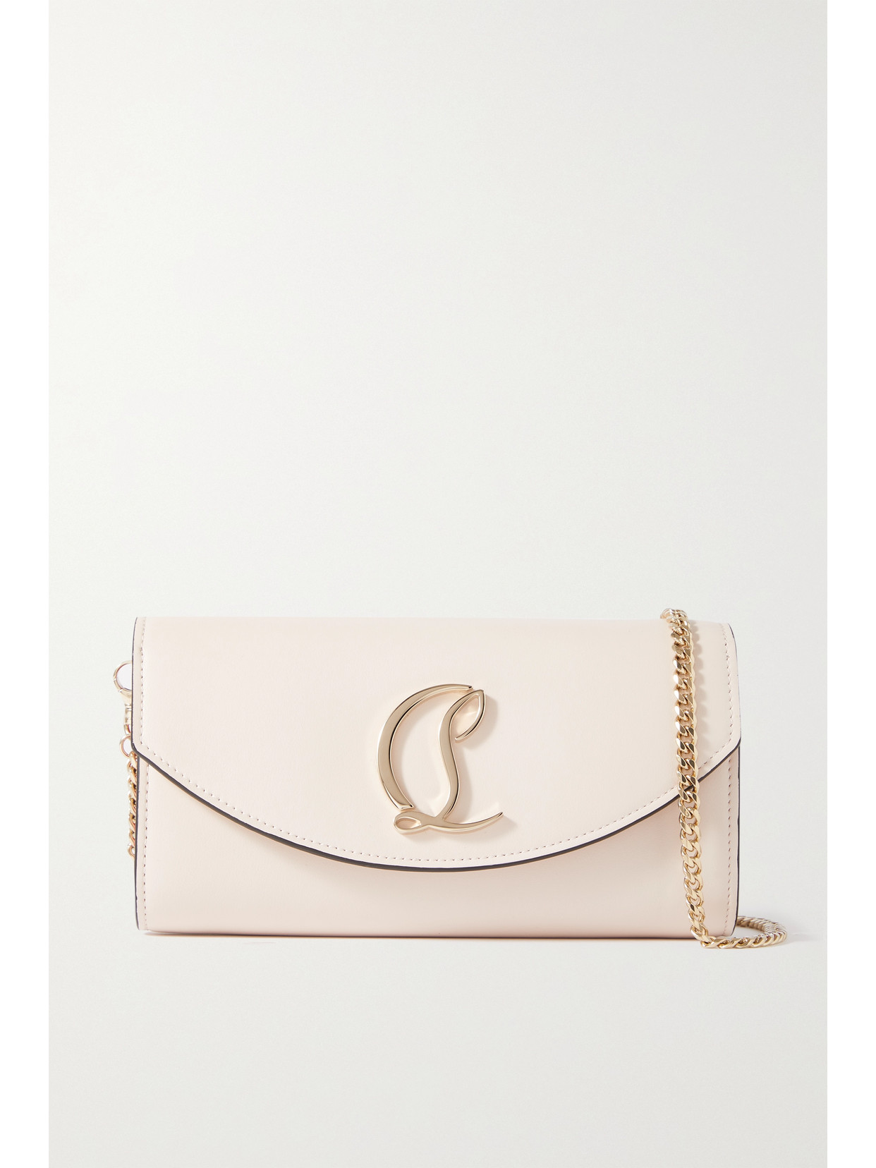 Christian Louboutin Loubi54 Embellished Leather Shoulder Bag