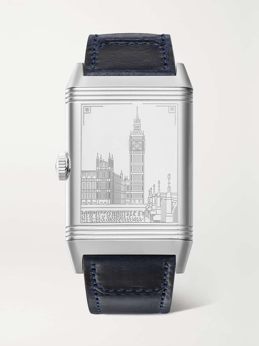 Jaeger-LeCoultre Reverso Classic London Limited Edition Hand-wound 45.6mm Stainless Steel, Canvas And Leather Watch
