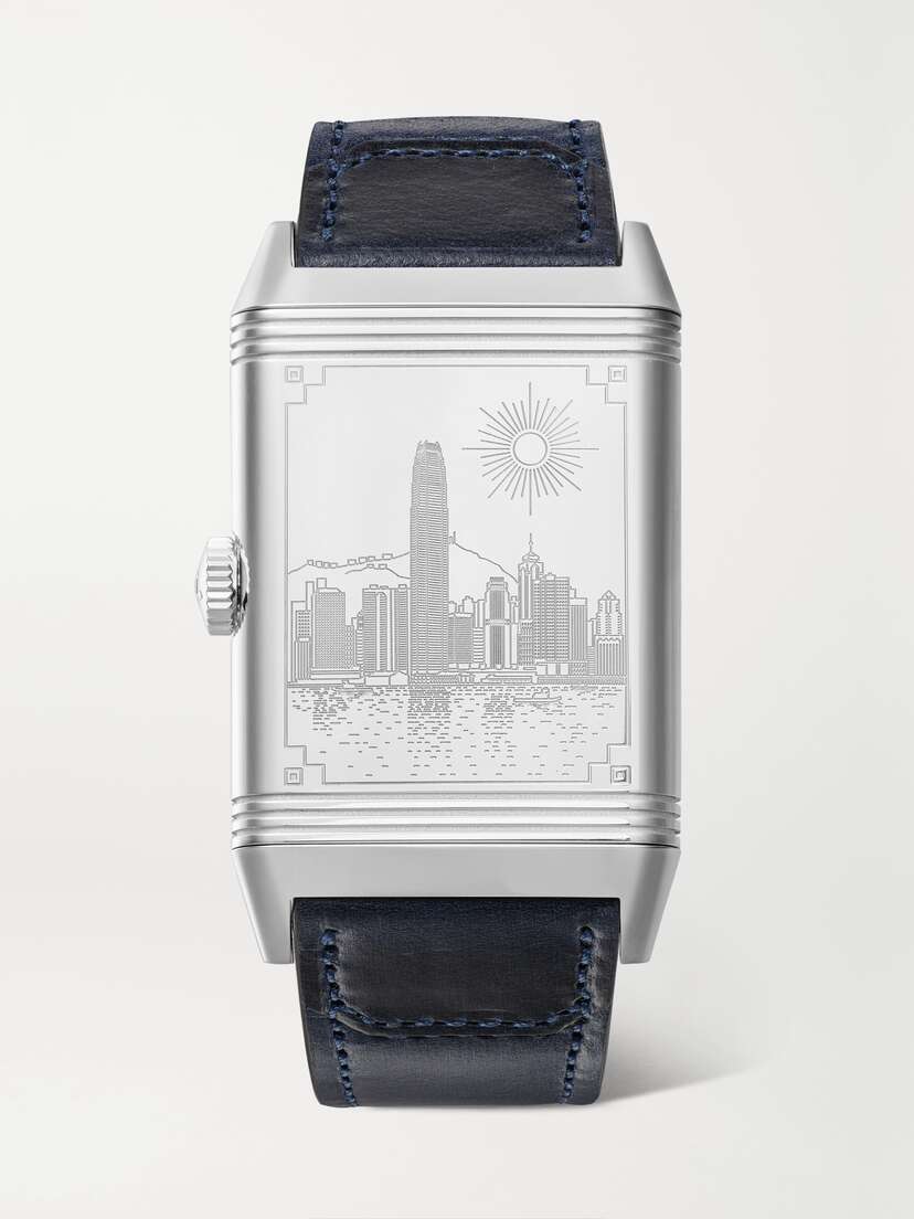 Jaeger-LeCoultre Reverso Classic Hong Kong Limited Edition Hand-wound 45.6mm Stainless Steel And Leather Watch