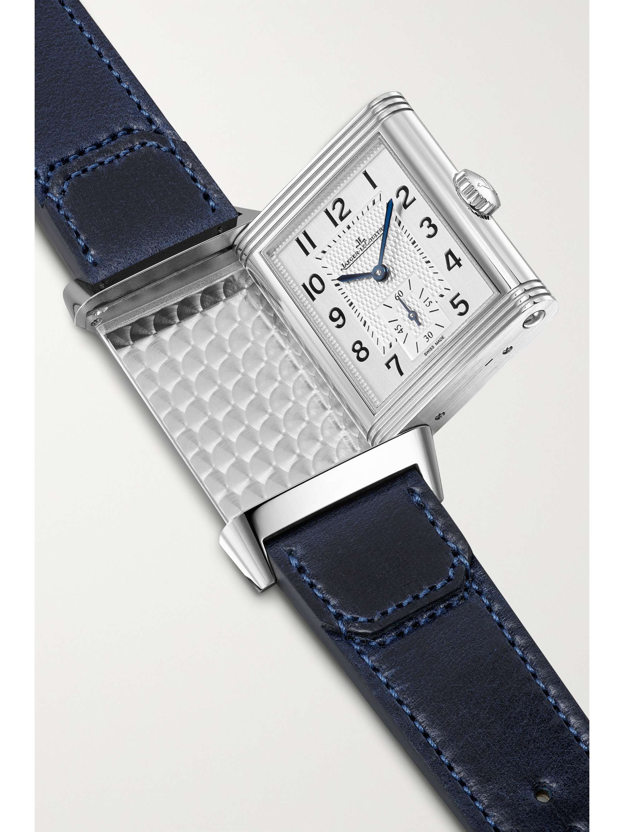 JAEGER LECOULTRE Reverso Classic Paris Limited Edition Hand-Wound 45.6mm stainless steel, canvas and leather watch