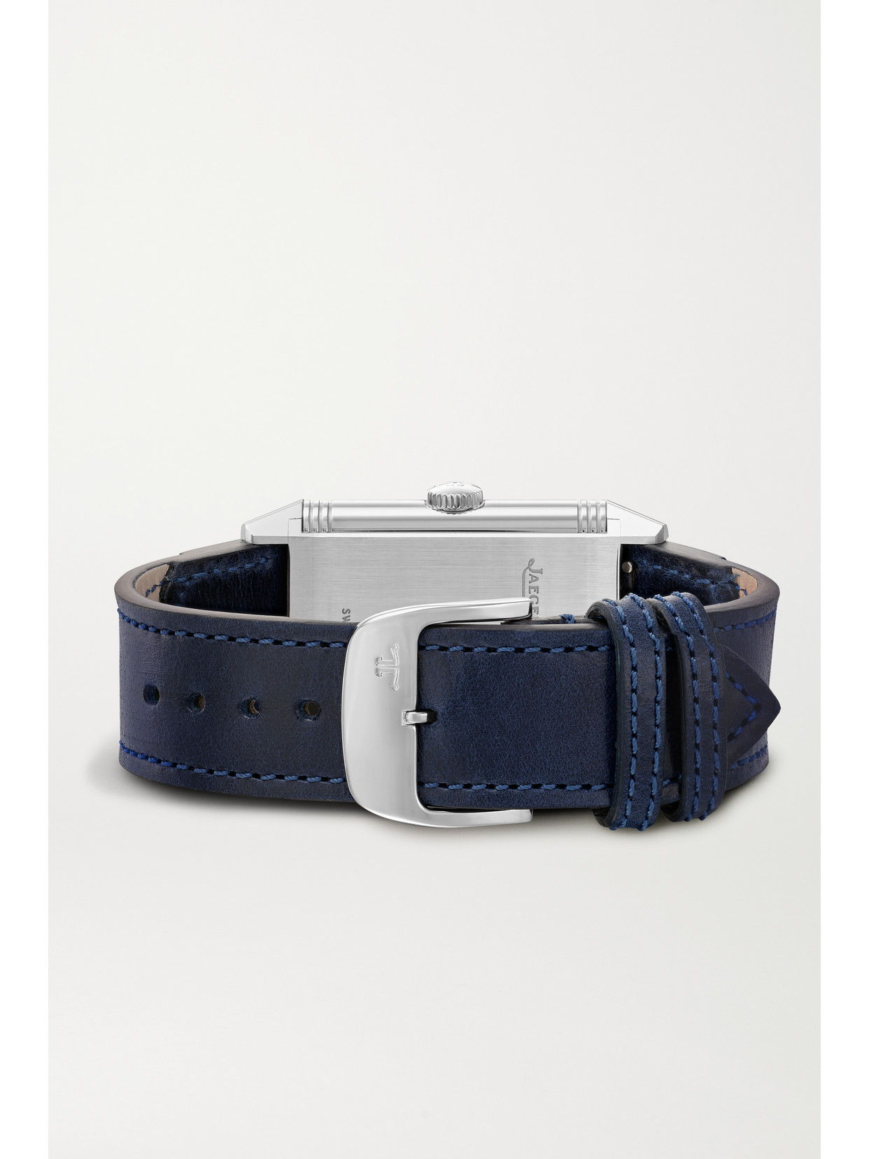 Jaeger-lecoultre Reverso Classic Paris Limited Edition Hand-wound 45.6mm Stainless Steel, Canvas And Leather Watch In Silver