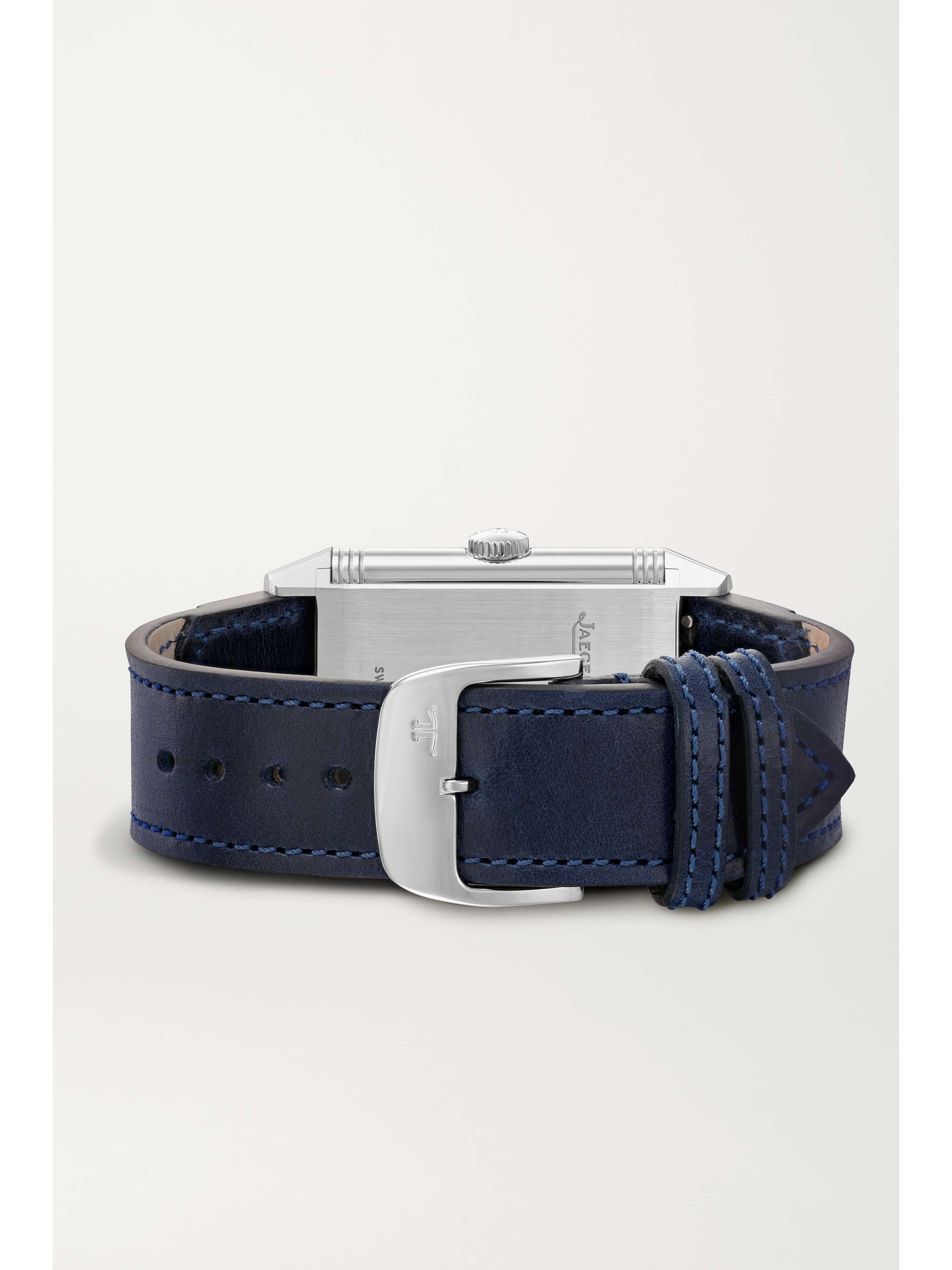 JAEGER LECOULTRE Reverso Classic Paris Limited Edition Hand-Wound 45.6mm stainless steel, canvas and leather watch