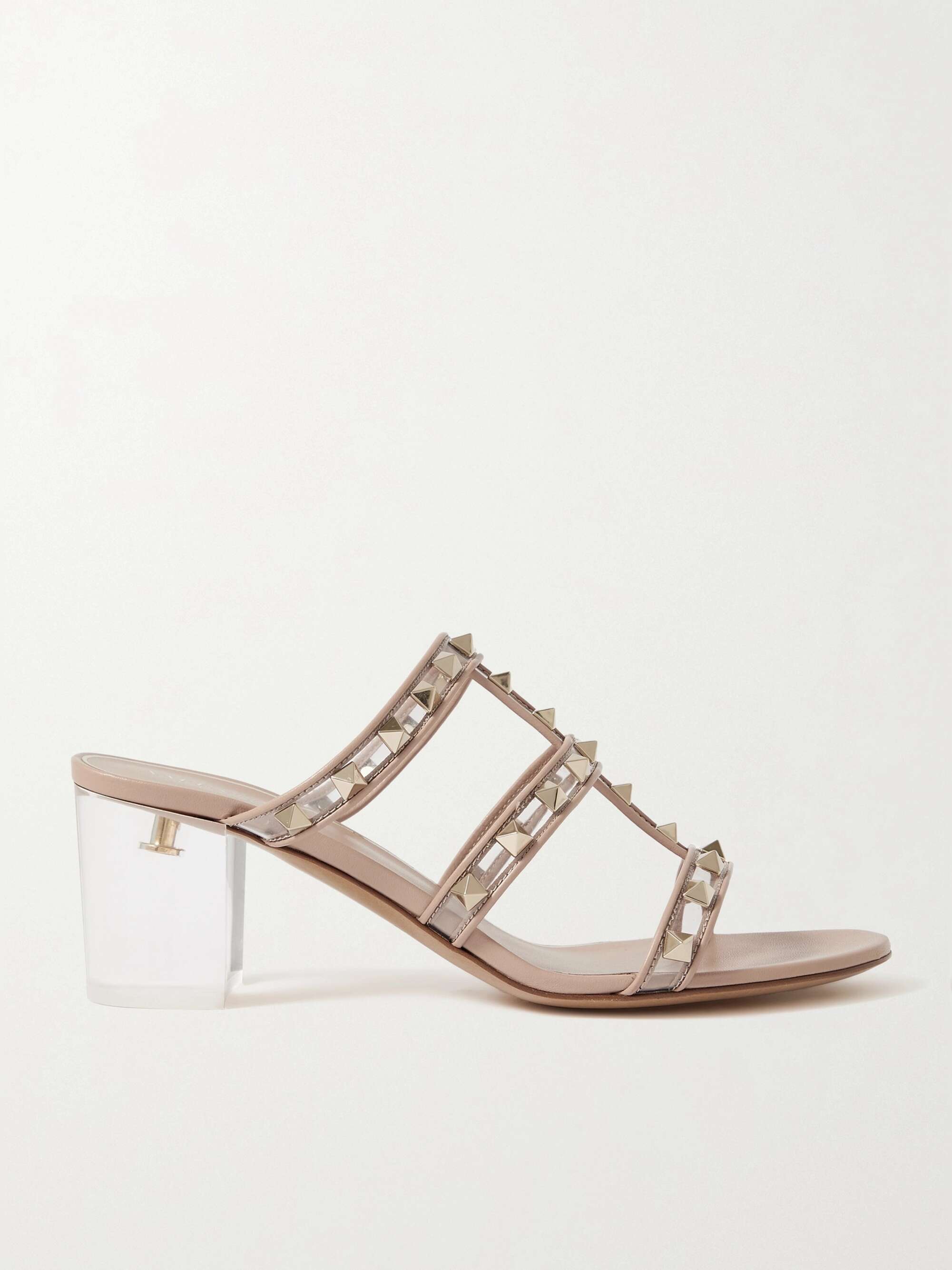 VALENTINO GARAVANI Valentino Garavani Rockstud 60 and leather NET-A-PORTER