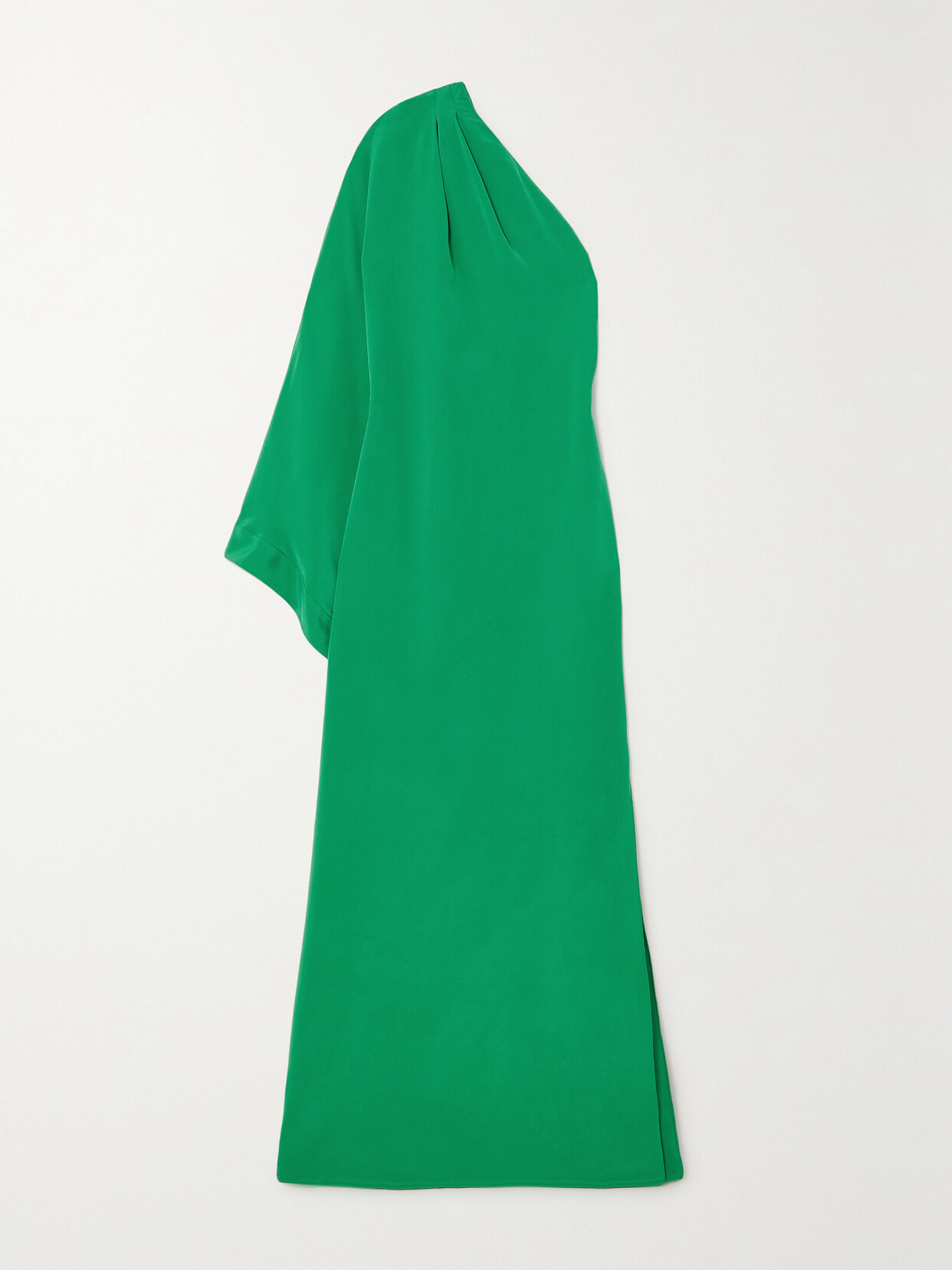 TOM FORD - One-shoulder Draped Silk-satin Gown - Green