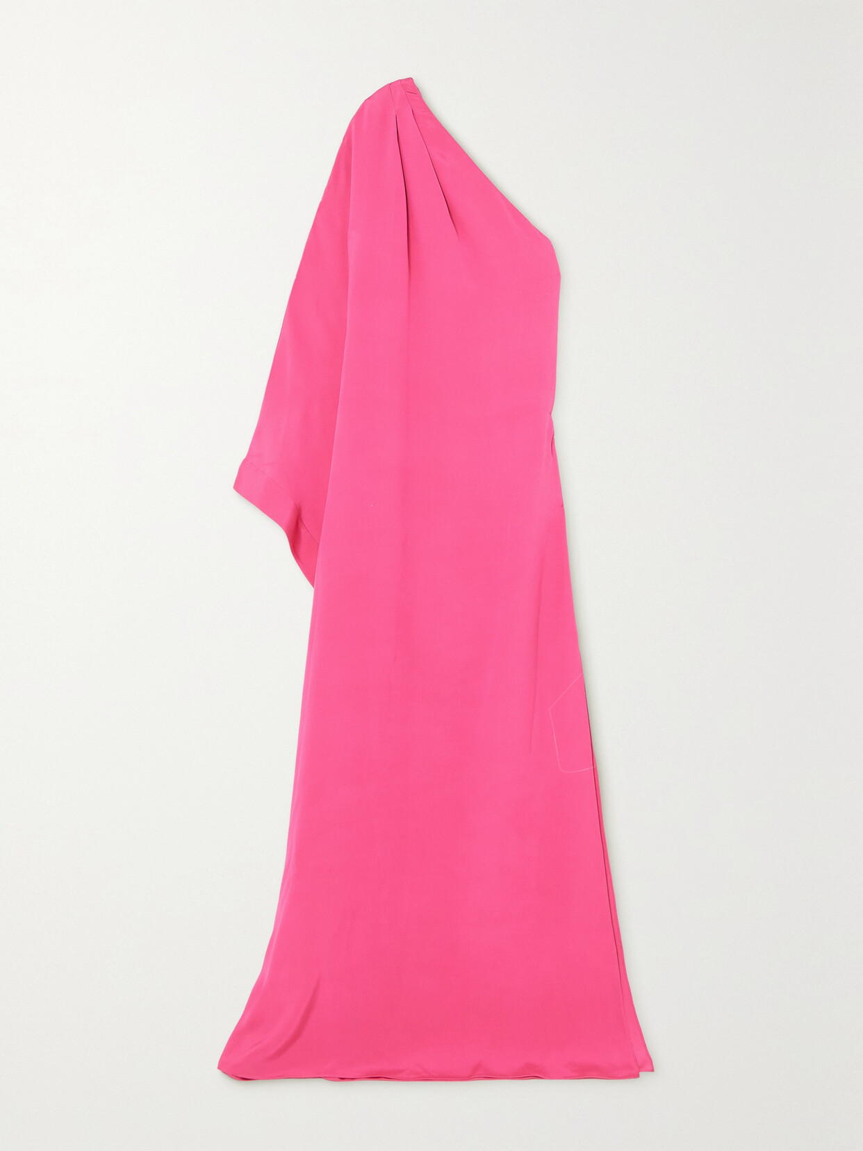 TOM FORD - One-shoulder Draped Silk-satin Gown - Pink