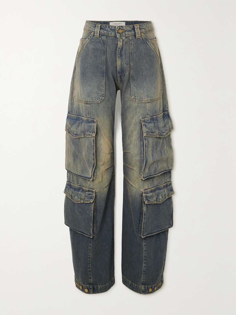 Golden Goose Distressed Wide-leg Cargo Jeans