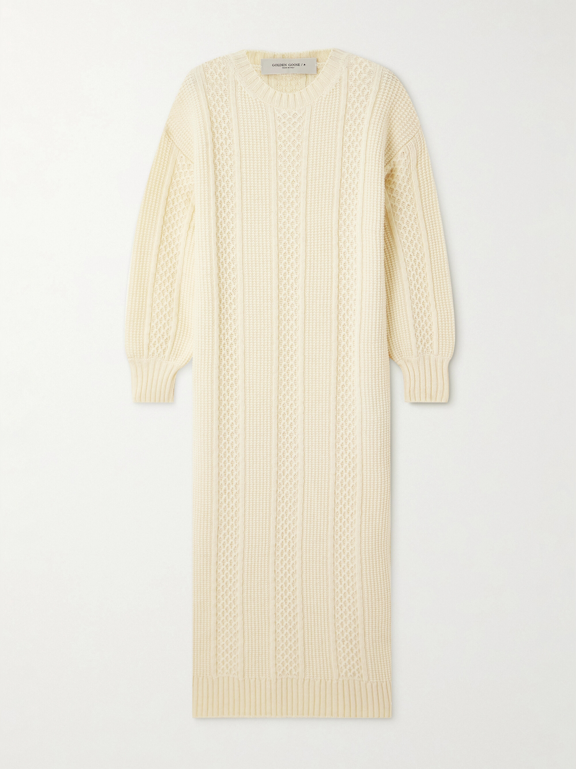 Golden Goose Embroidered knitted wool maxi dress thumbnail