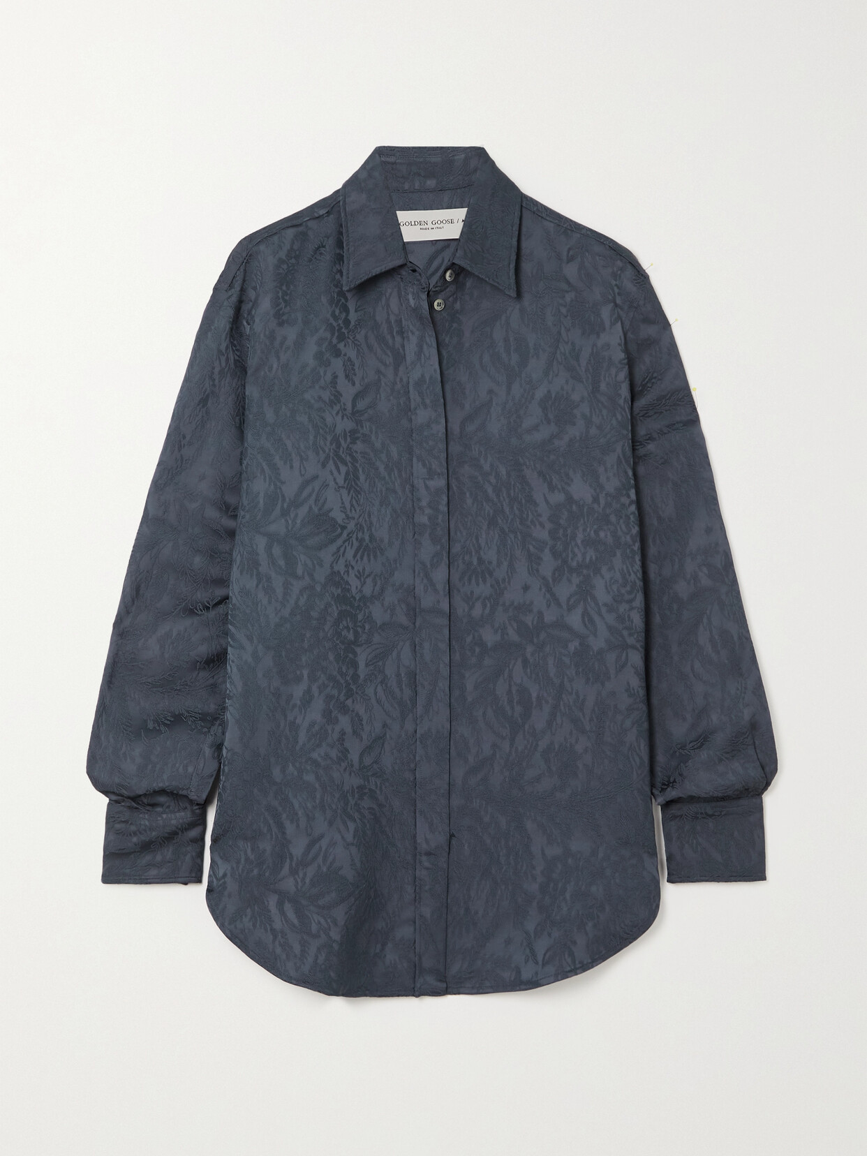 Golden Goose - Journey Satin-jacquard Shirt - Blue