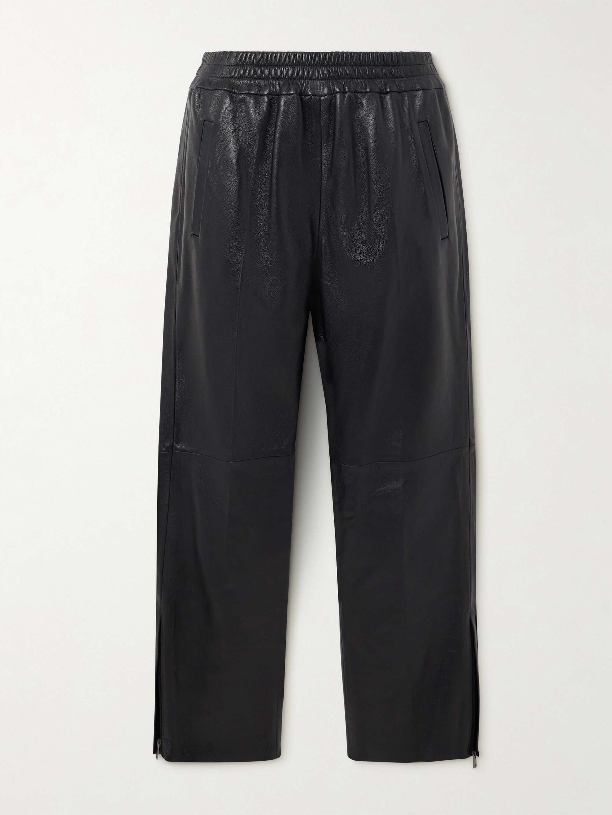 GOLDEN GOOSE Textured-leather straight-leg pants | NET-A-PORTER