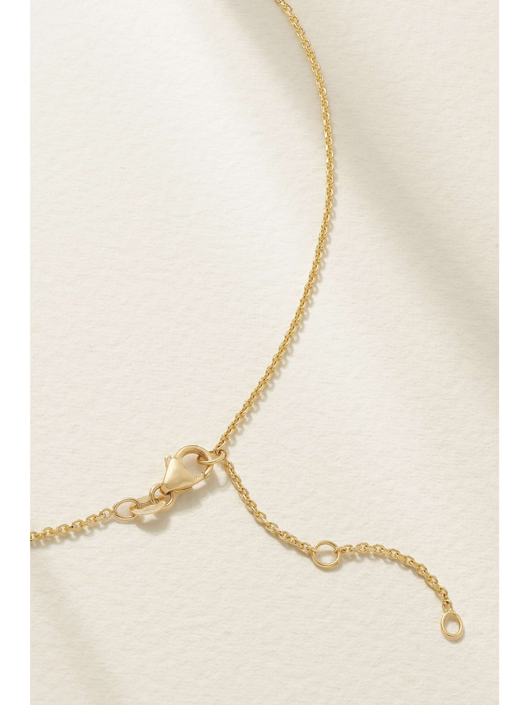DIANE KORDAS Lariat 18-karat gold peridot necklace