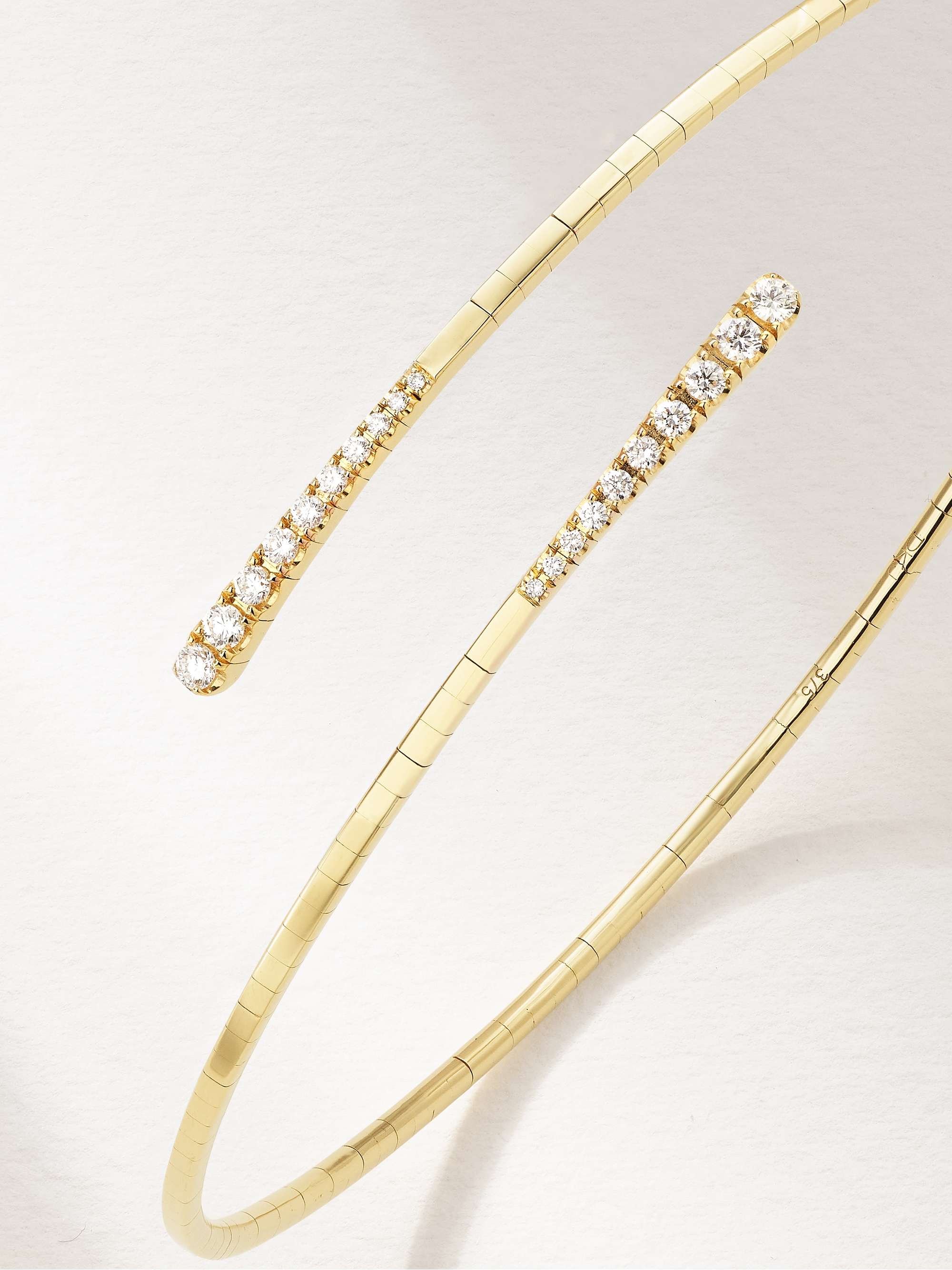 DIANE KORDAS 9-karat gold diamond arm cuff