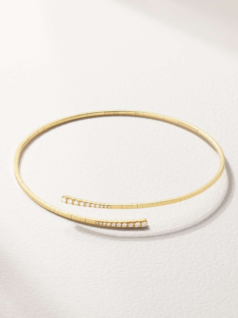 Diane Kordas 9-karat Gold Diamond Arm Cuff