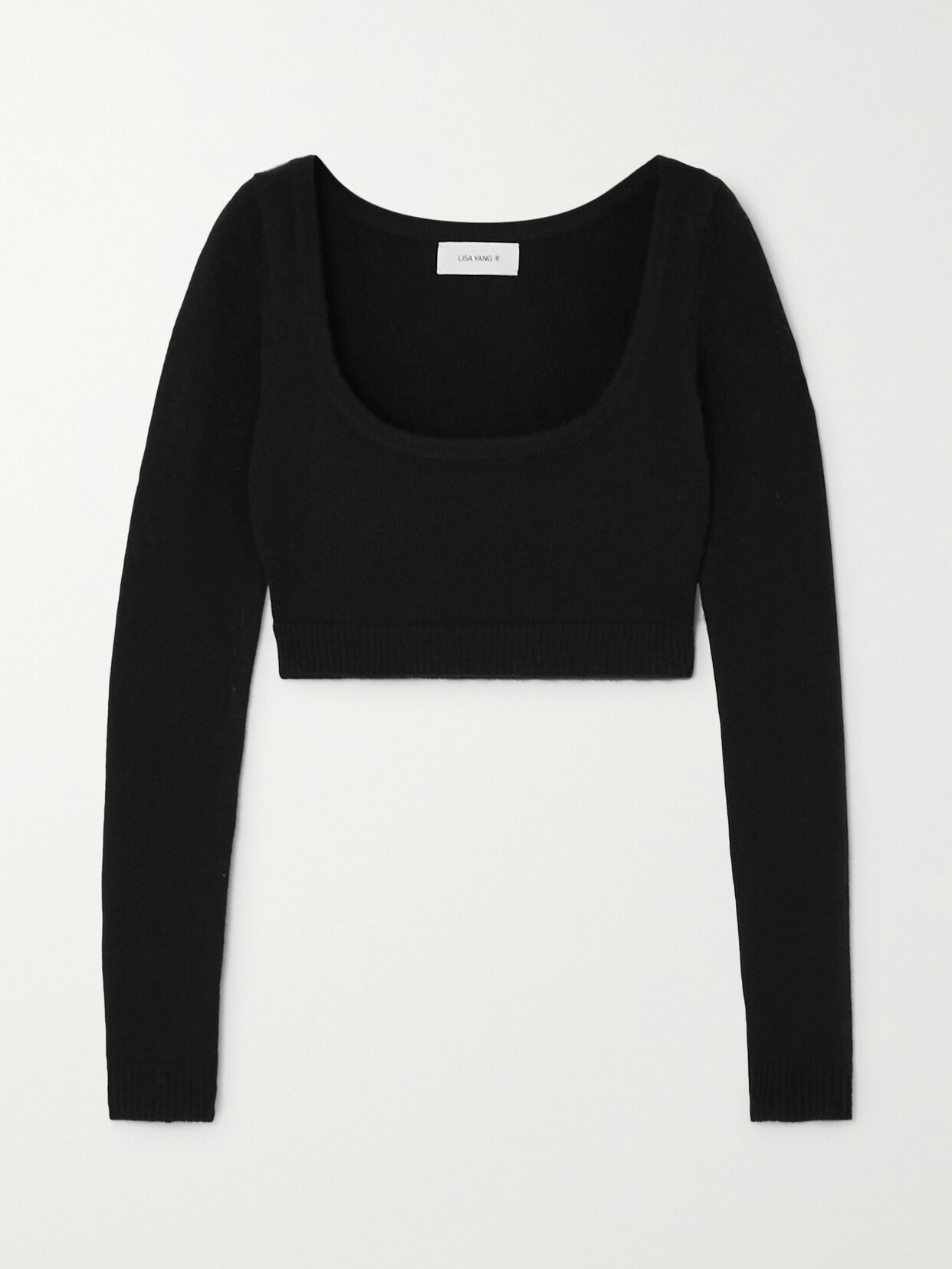 Lisa Yang - Monty Cropped Cashmere Sweater - Black