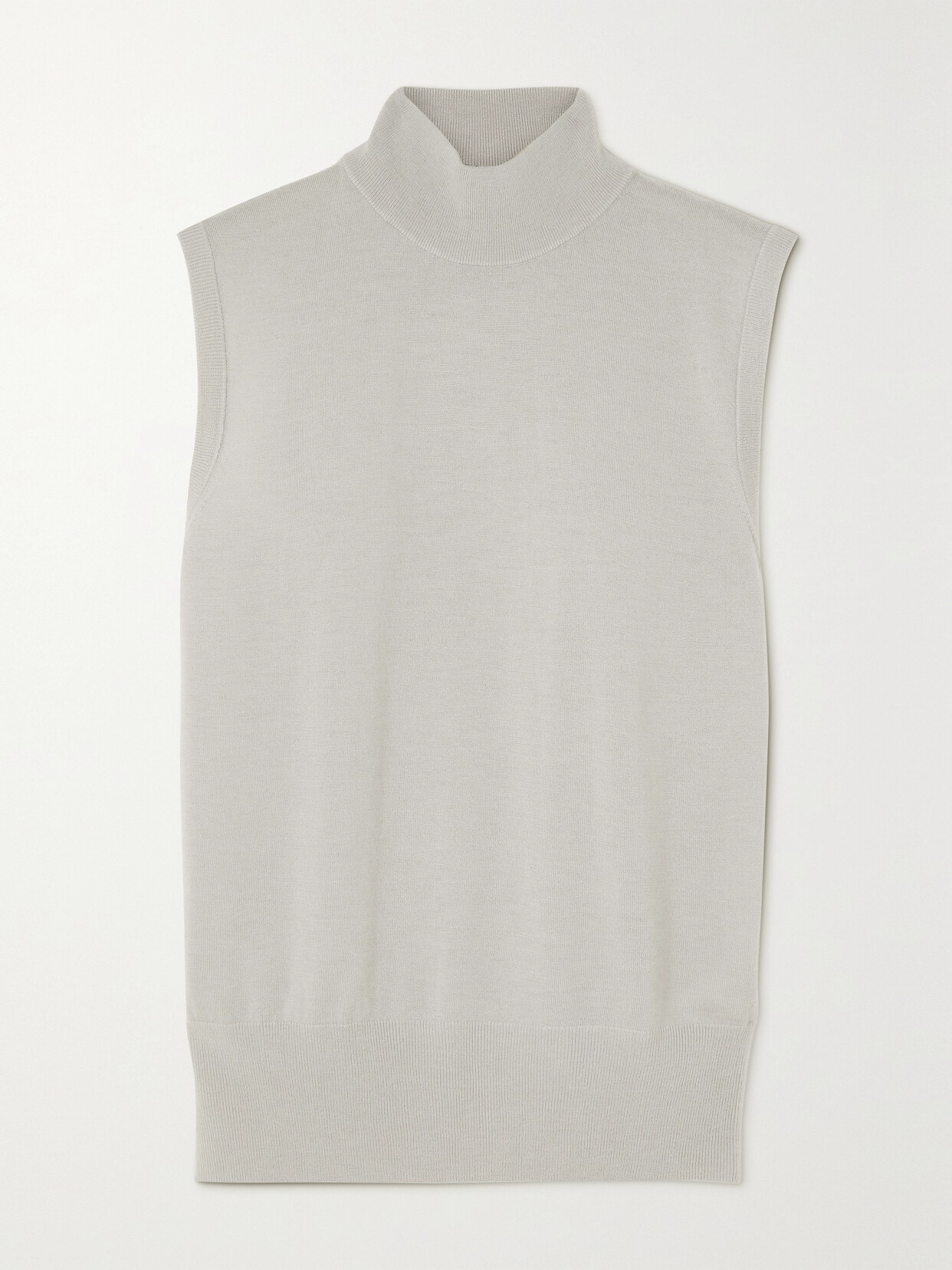 Lisa Yang - Cynthia Cashmere Turtleneck Top - Gray