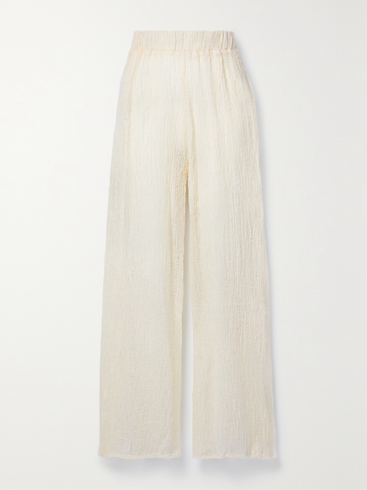 Savannah Morrow The Label - + Net Sustain Cala Linen And Cotton-blend Wide-leg Pants - Ivory