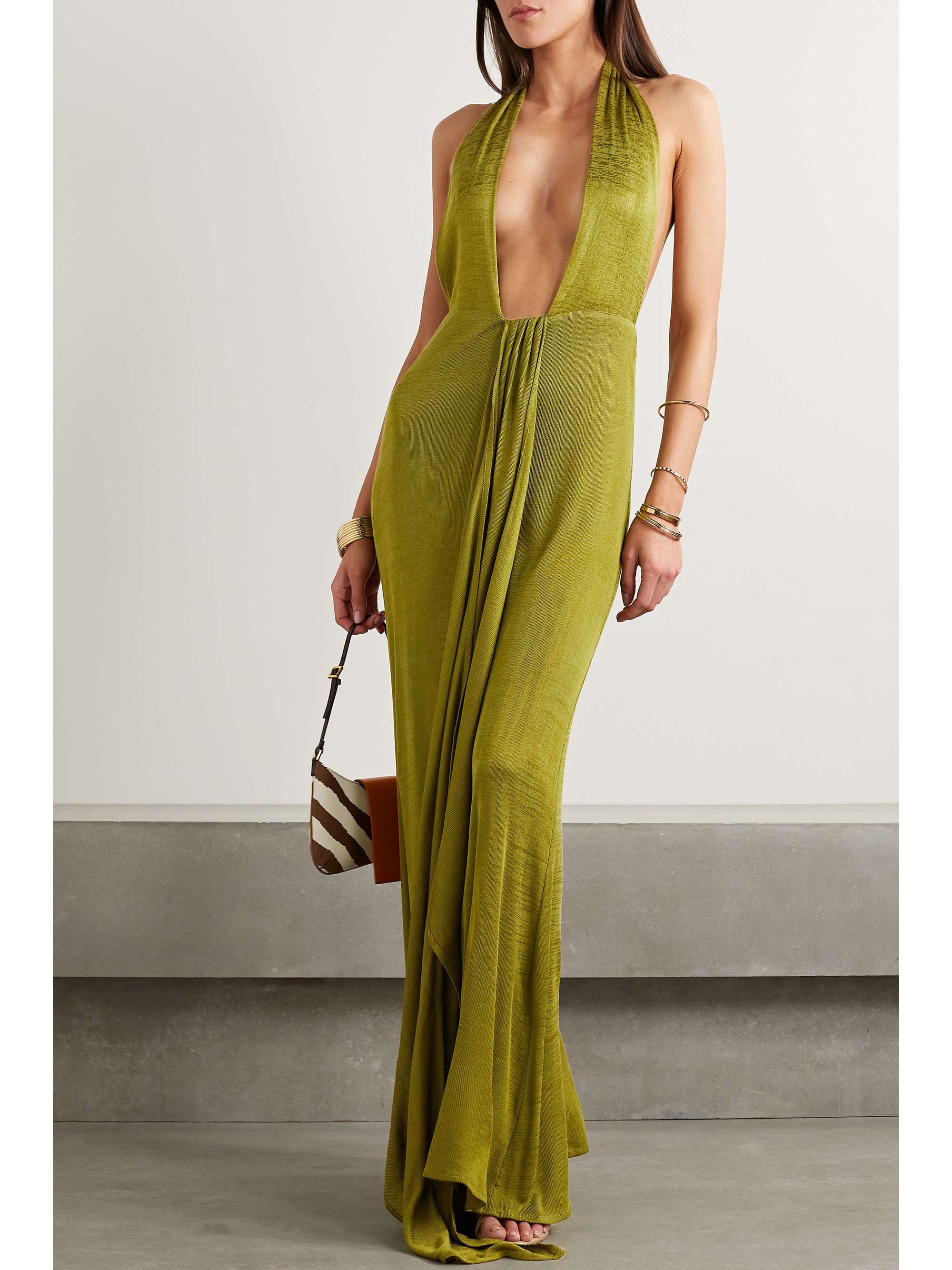 SAVANNAH MORROW THE LABEL Mariella convertible bamboo Lyocell maxi dress