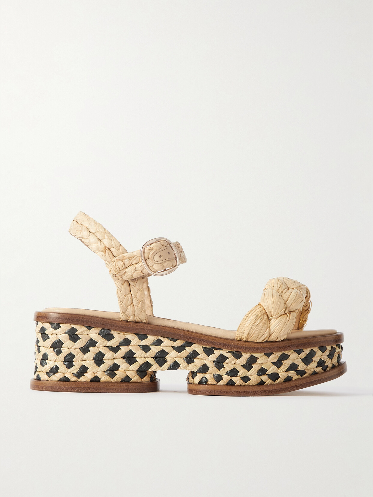 Gabriela Hearst - Michael Braided Raffia Sandals - Cream