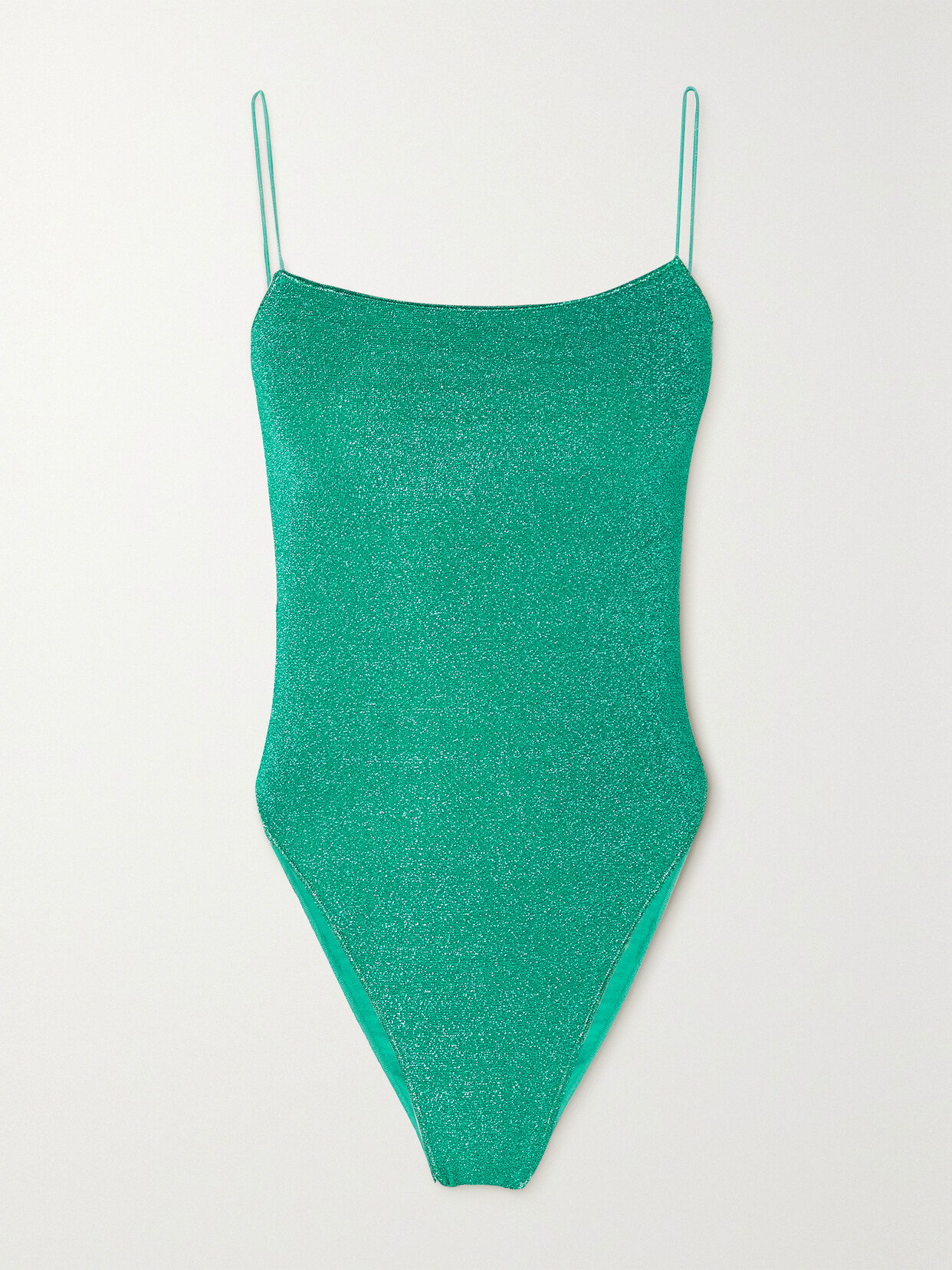 Oséree - Lumière Metallic Swimsuit - Green