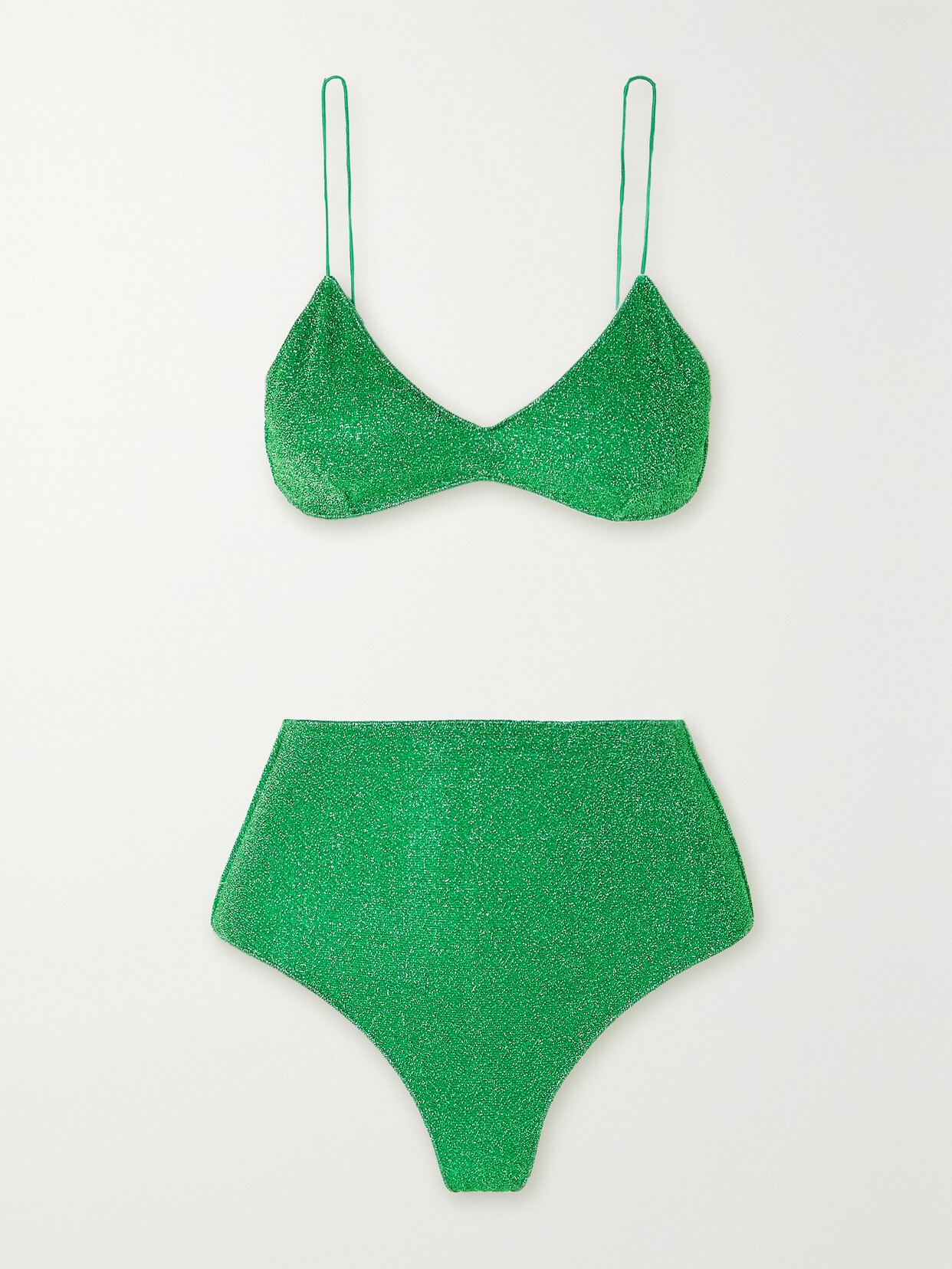 Oséree - Lumière Metallic Bikini - Green