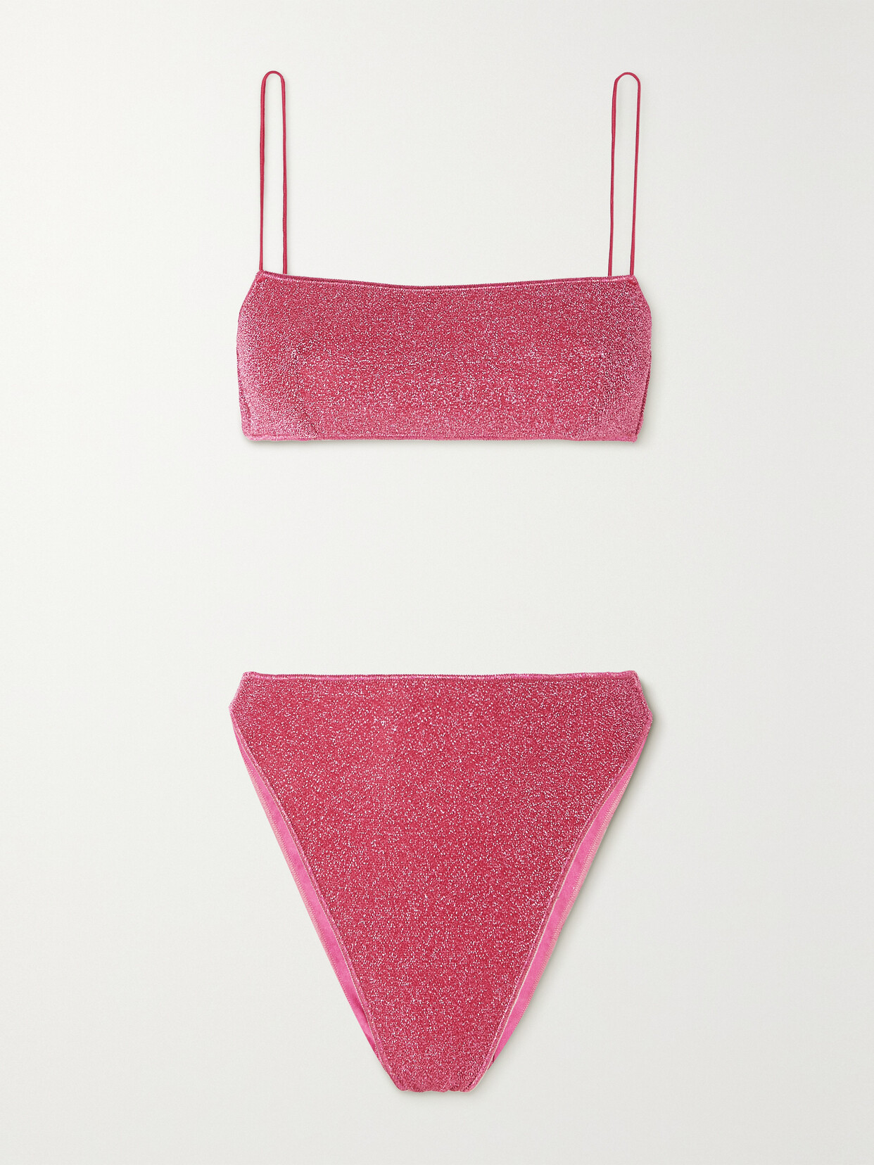 Oséree Lumière 90s Metallic Bikini - Pink