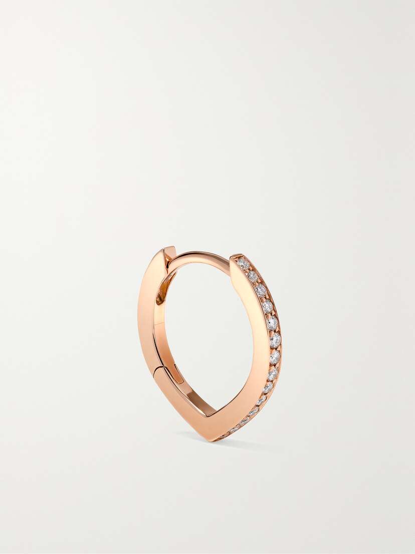 Repossi Antifer 18-karat Rose Gold Diamond Single Earring