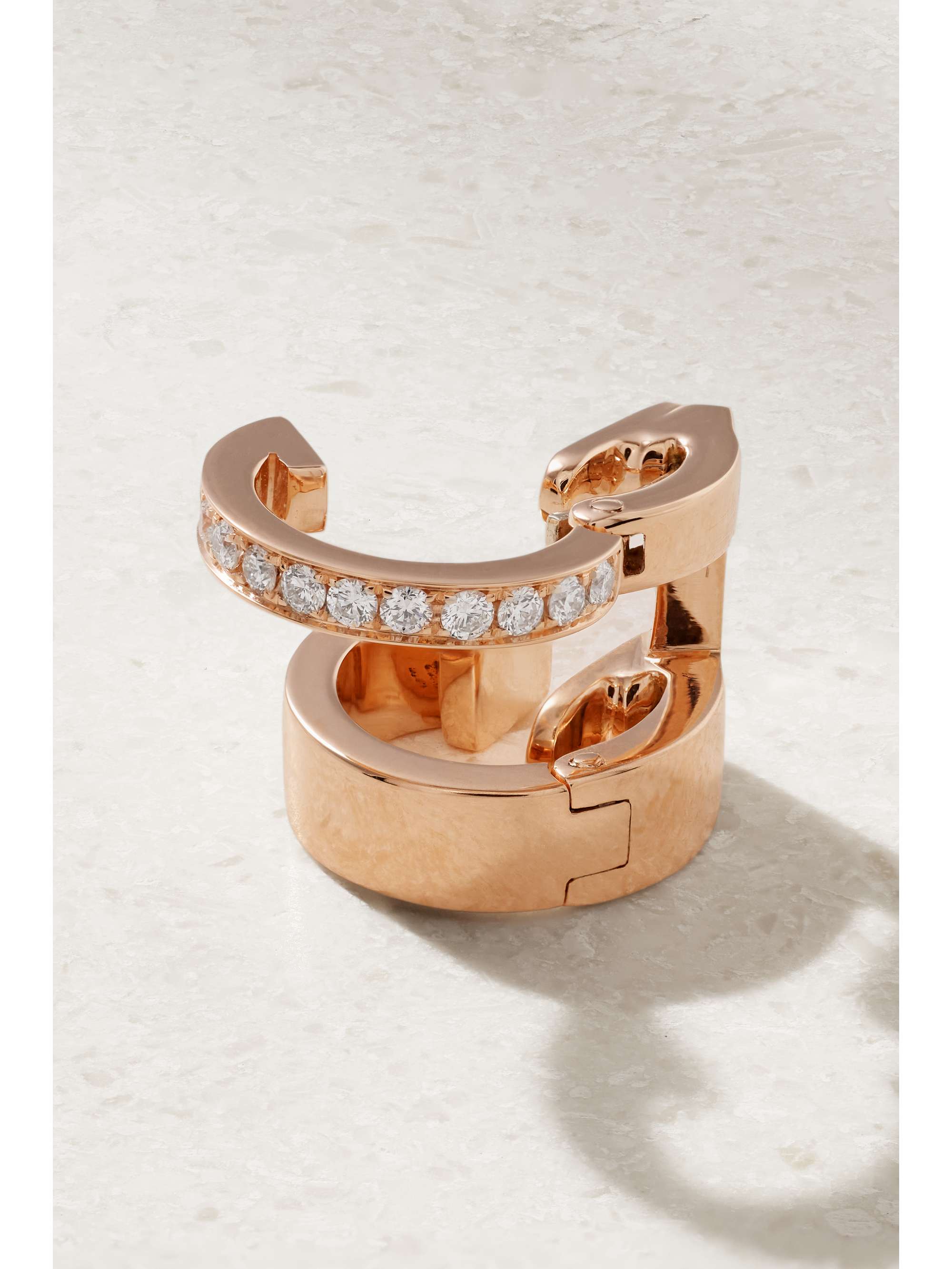 REPOSSI Berbère Module 18-karat rose gold diamond ear cuff
