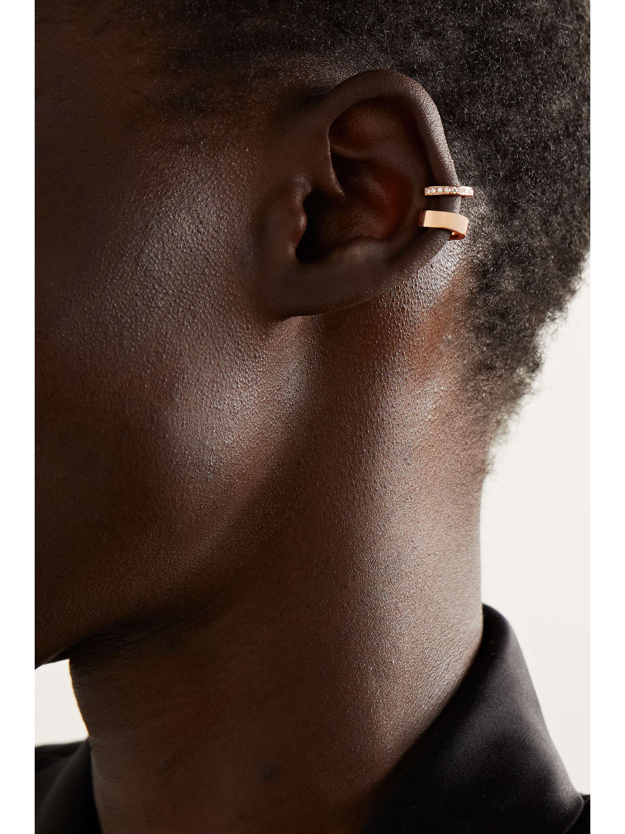 REPOSSI Berbère Module 18-karat rose gold diamond ear cuff