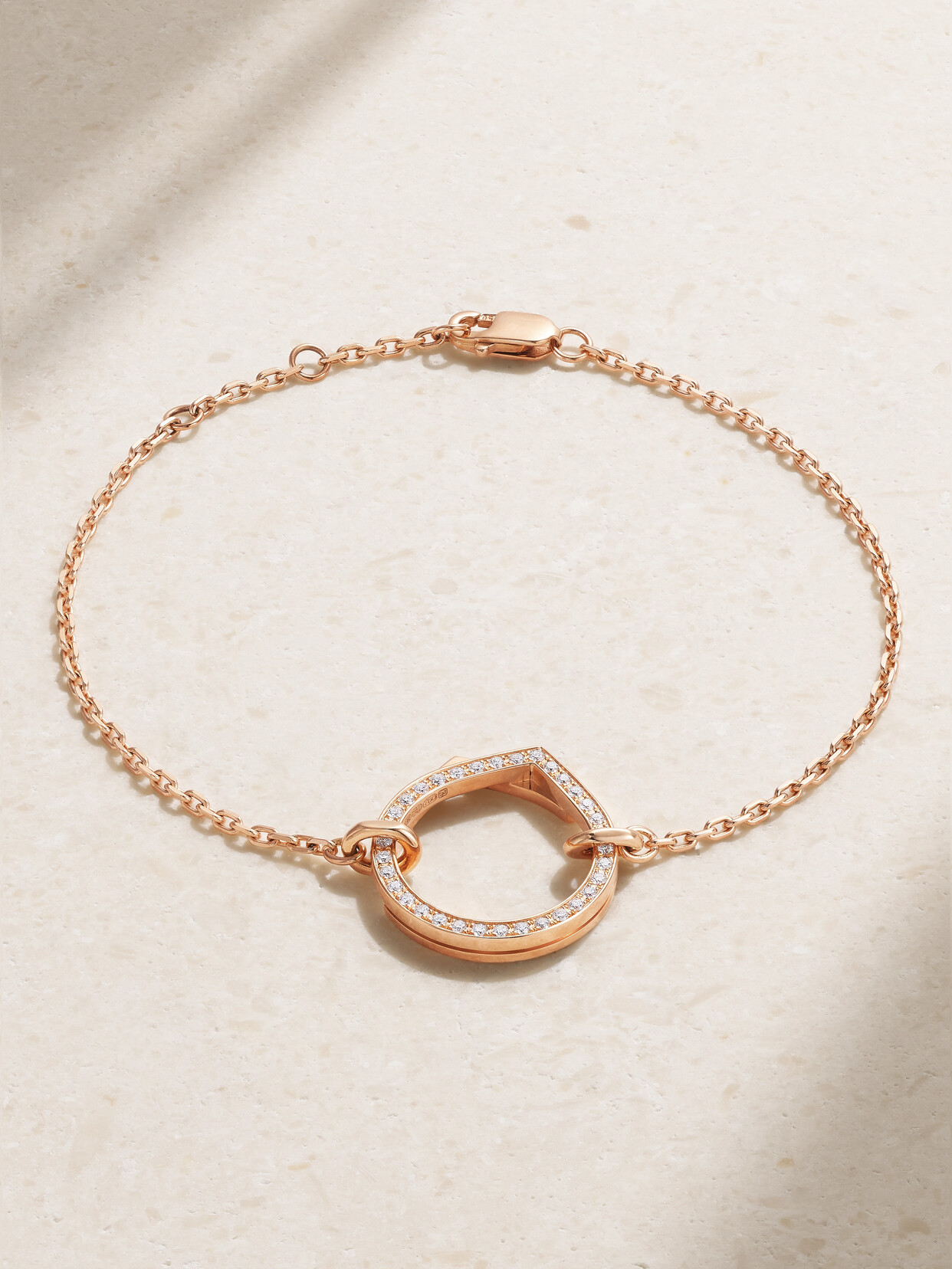 Repossi Antifer 18-karat Rose Gold Diamond Bracelet