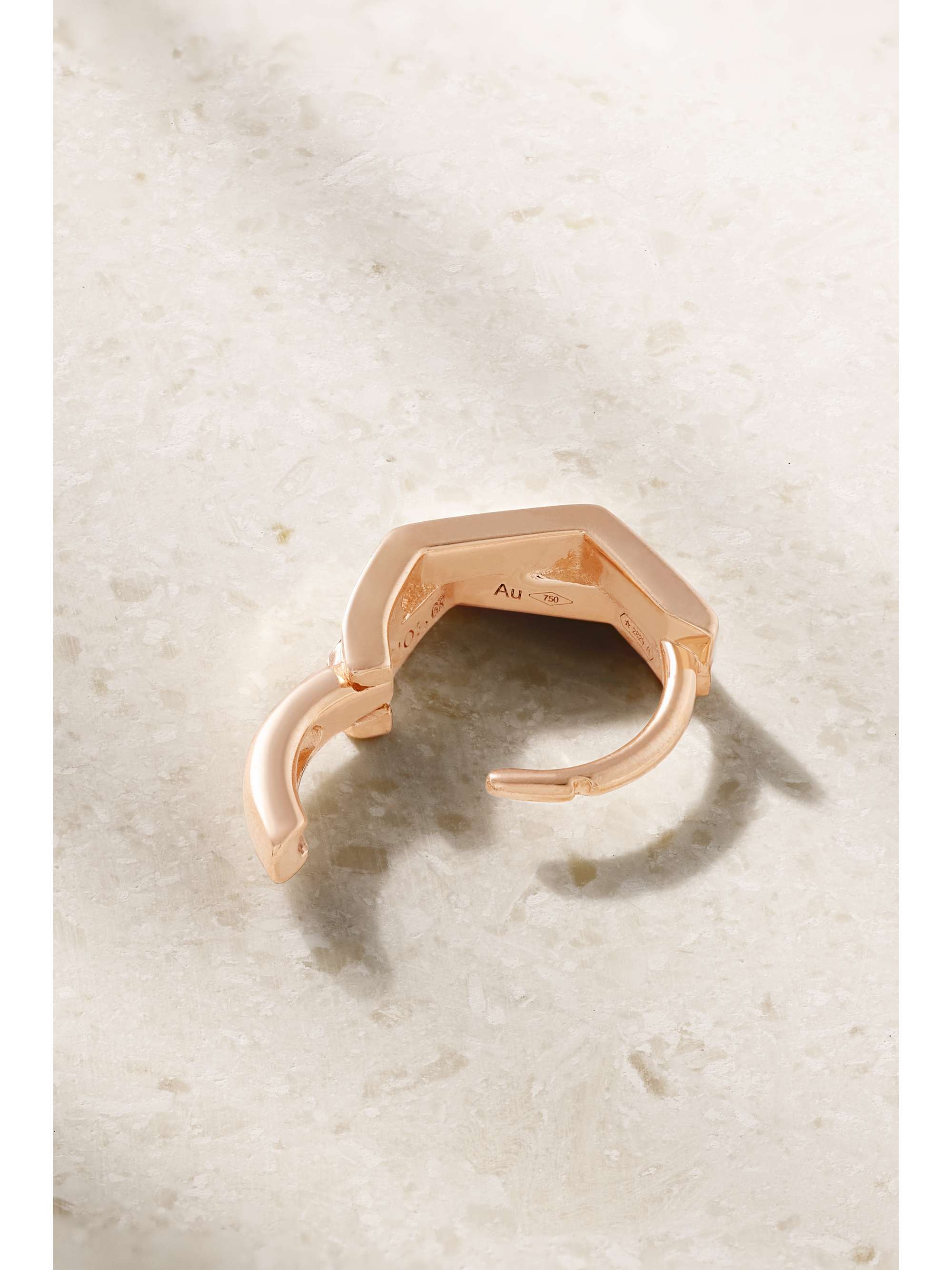REPOSSI 18-karat rose gold single hoop earring
