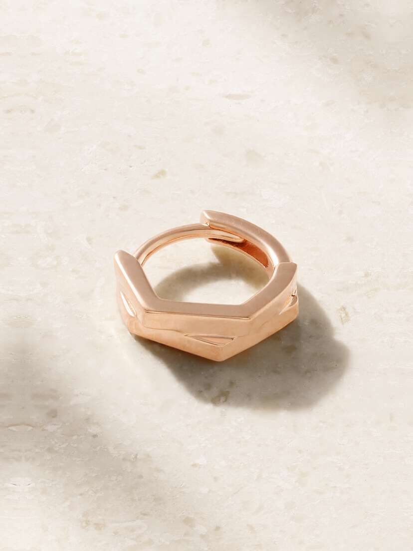 Repossi 18-karat Rose Gold Single Hoop Earring