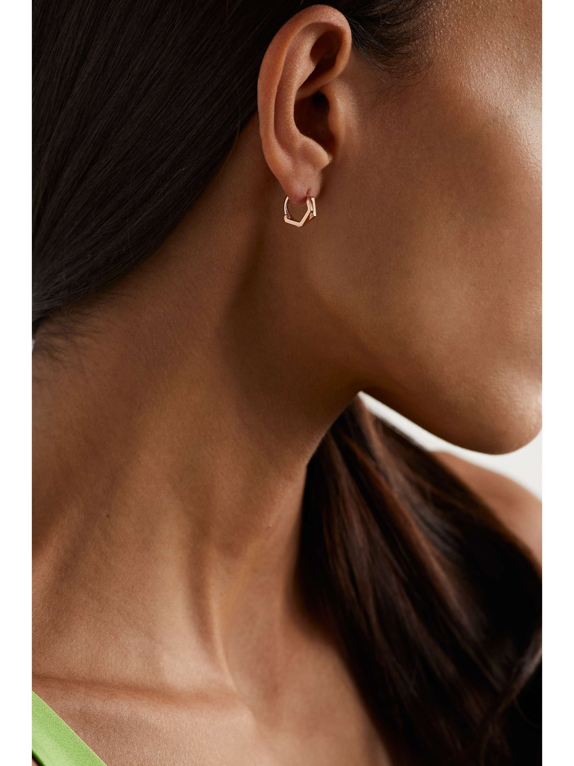 REPOSSI 18-karat rose gold single hoop earring
