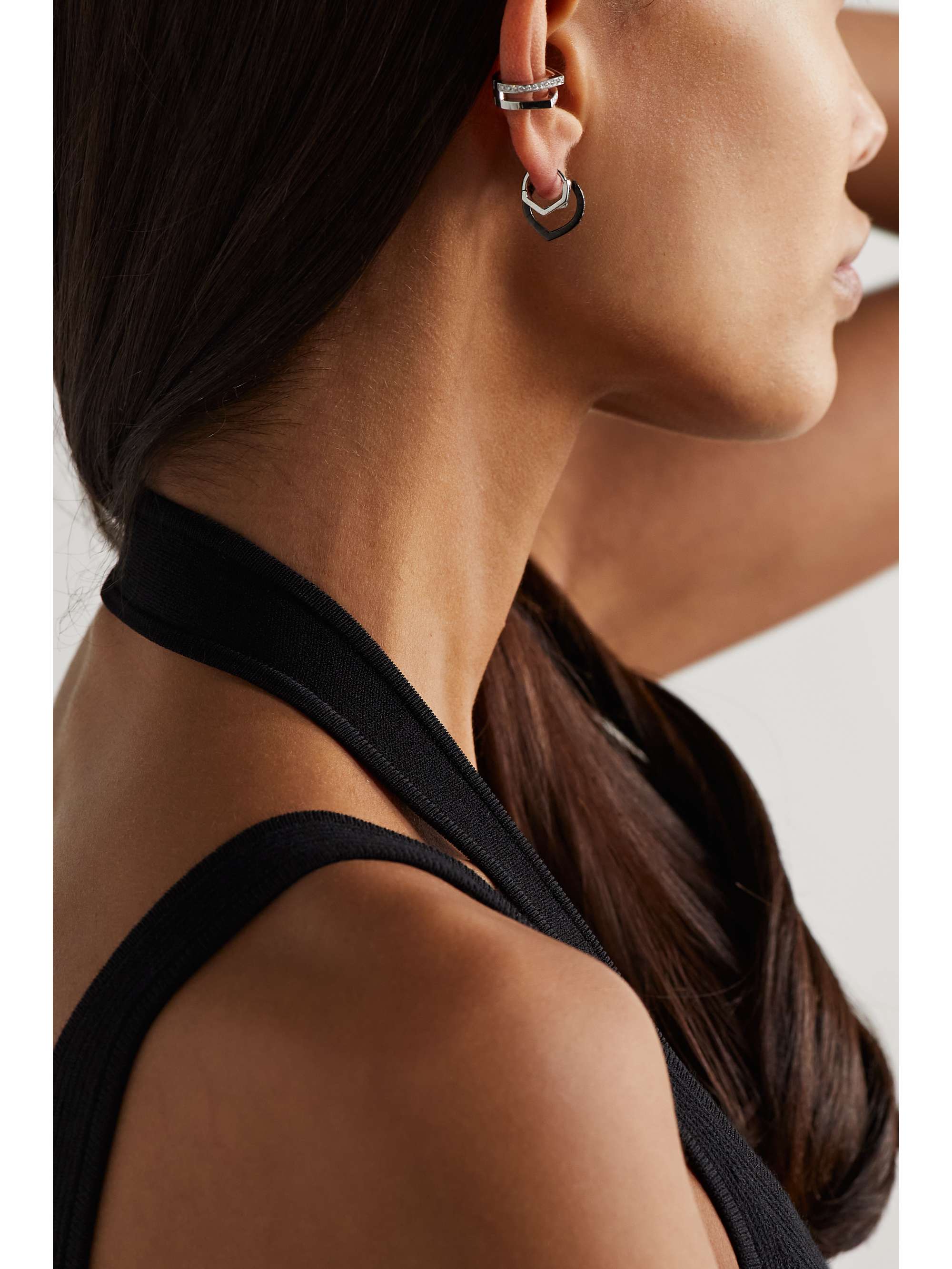 REPOSSI Antifer 18-karat white gold diamond ear cuff