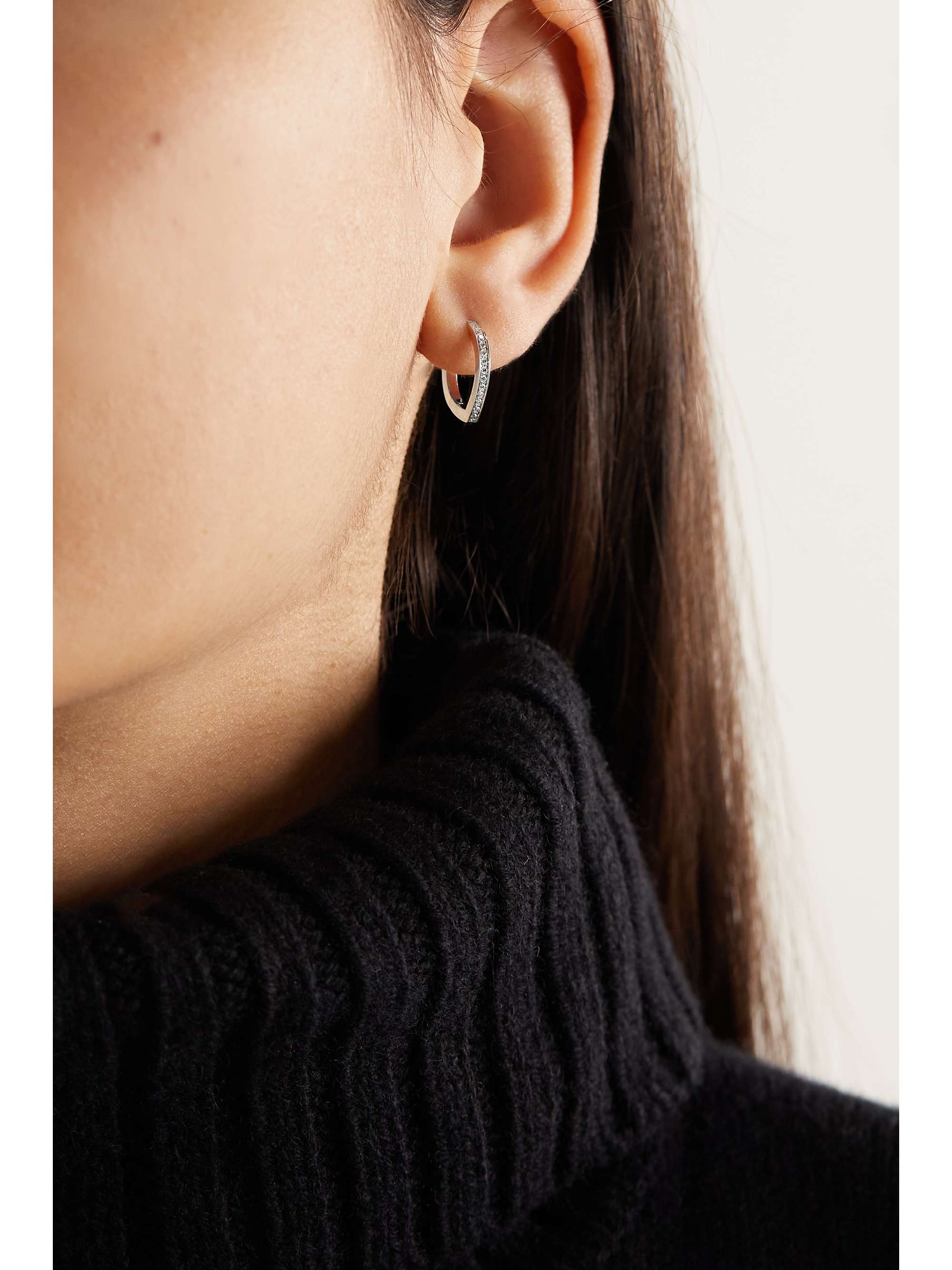 REPOSSI Antifer 18-karat white gold diamond single earring