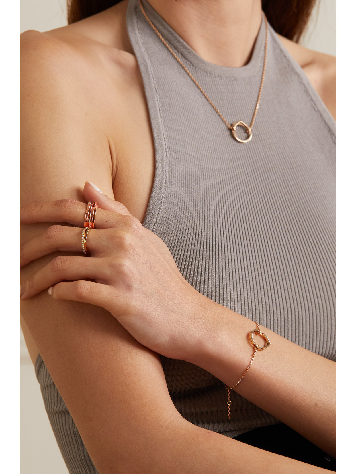 Repossi Antifer 18-karat Rose Gold Ring In Gold